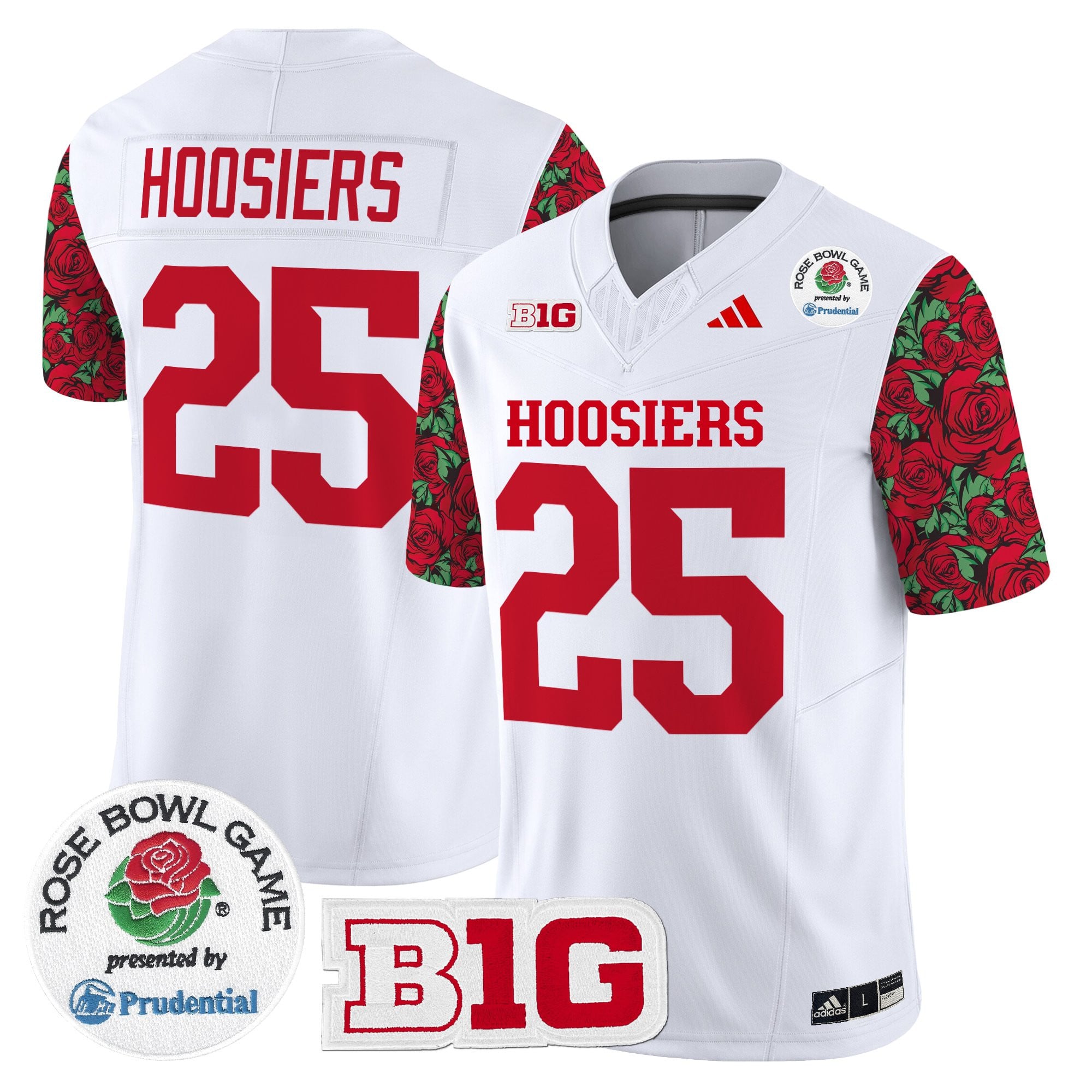 Men's Indiana Hoosiers 2025 Rose Bowl Pattern Vapor Limited Jersey - Stitched