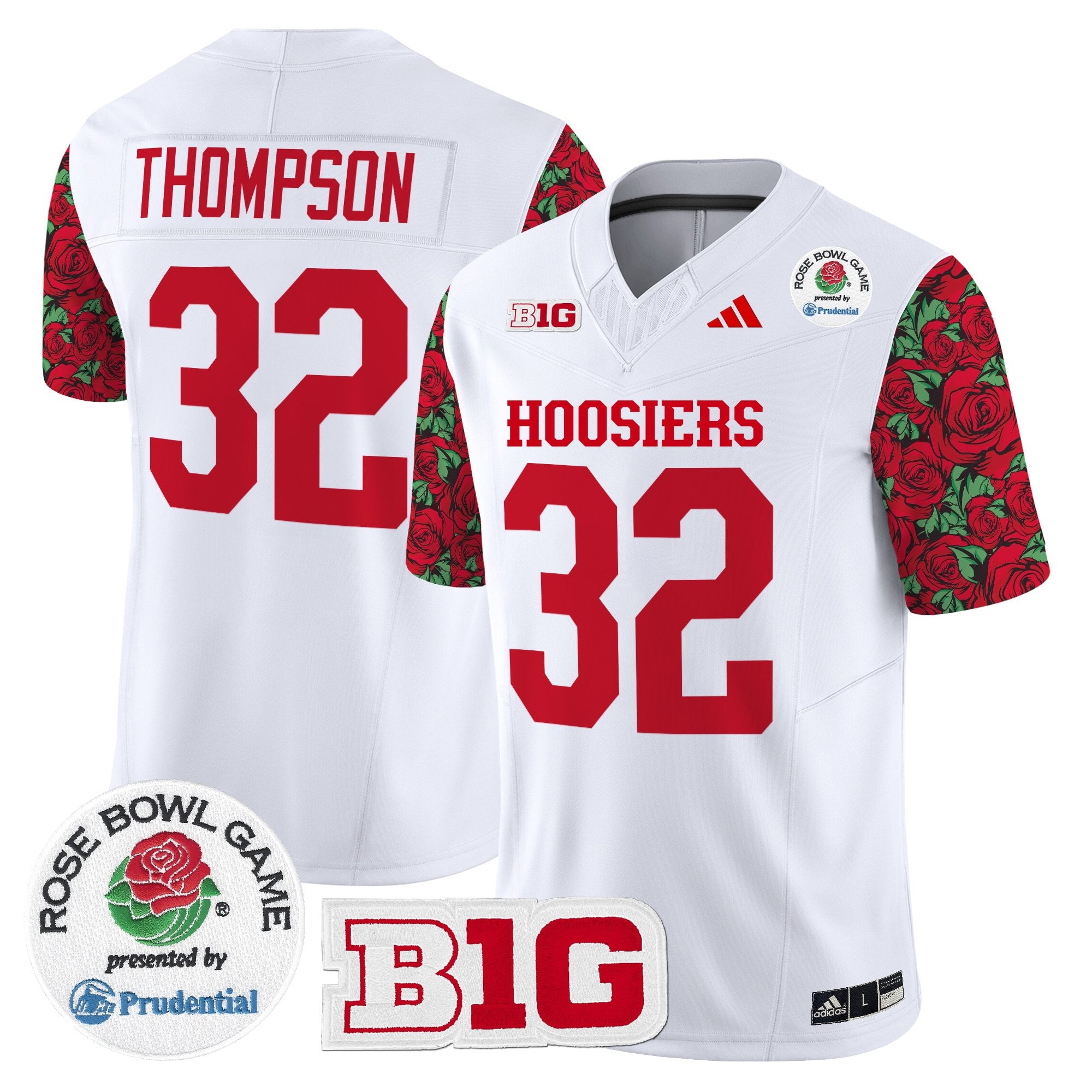 Men's Indiana Hoosiers 2025 Rose Bowl Pattern Vapor Limited Jersey - Stitched