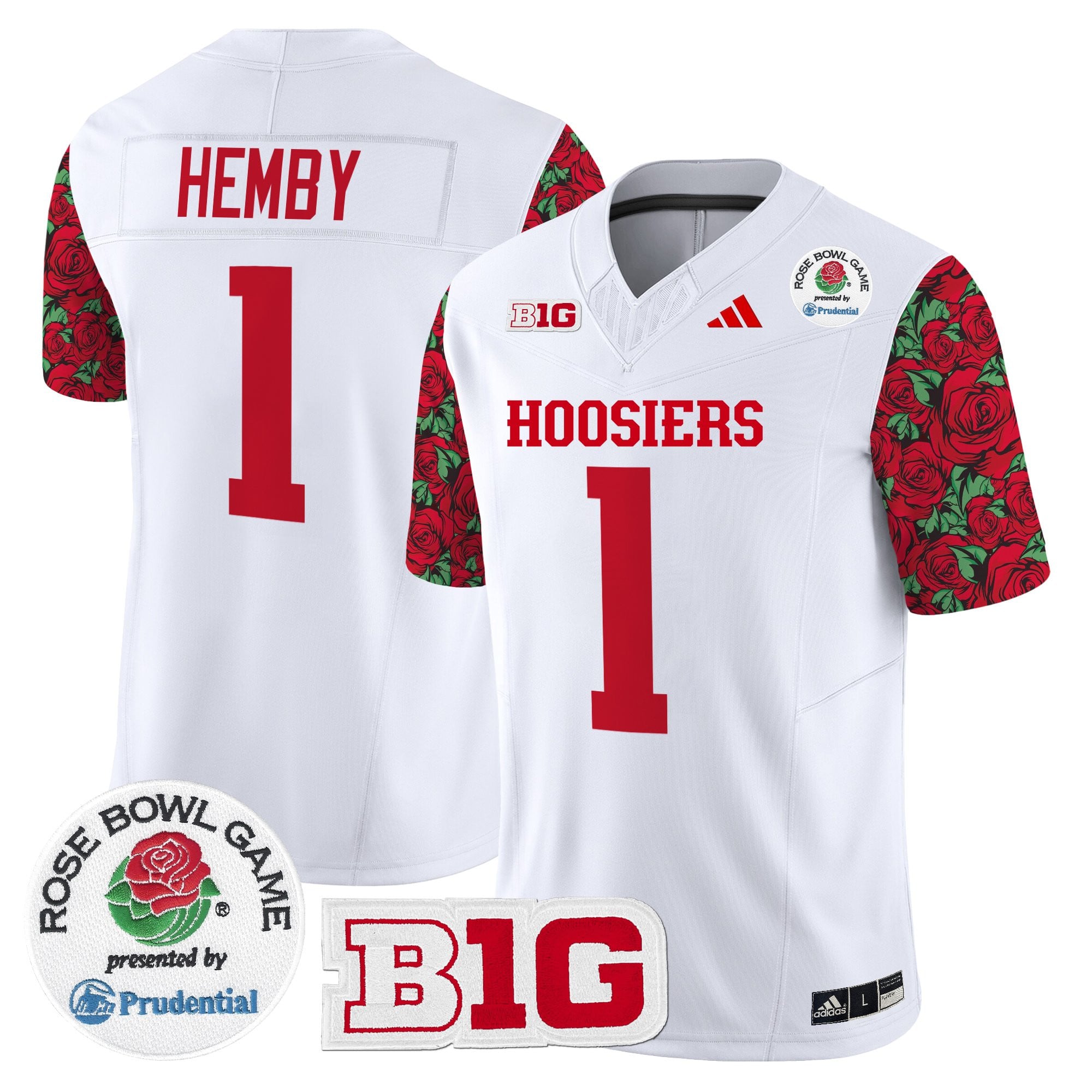 Men's Indiana Hoosiers 2025 Rose Bowl Pattern Vapor Limited Jersey - Stitched