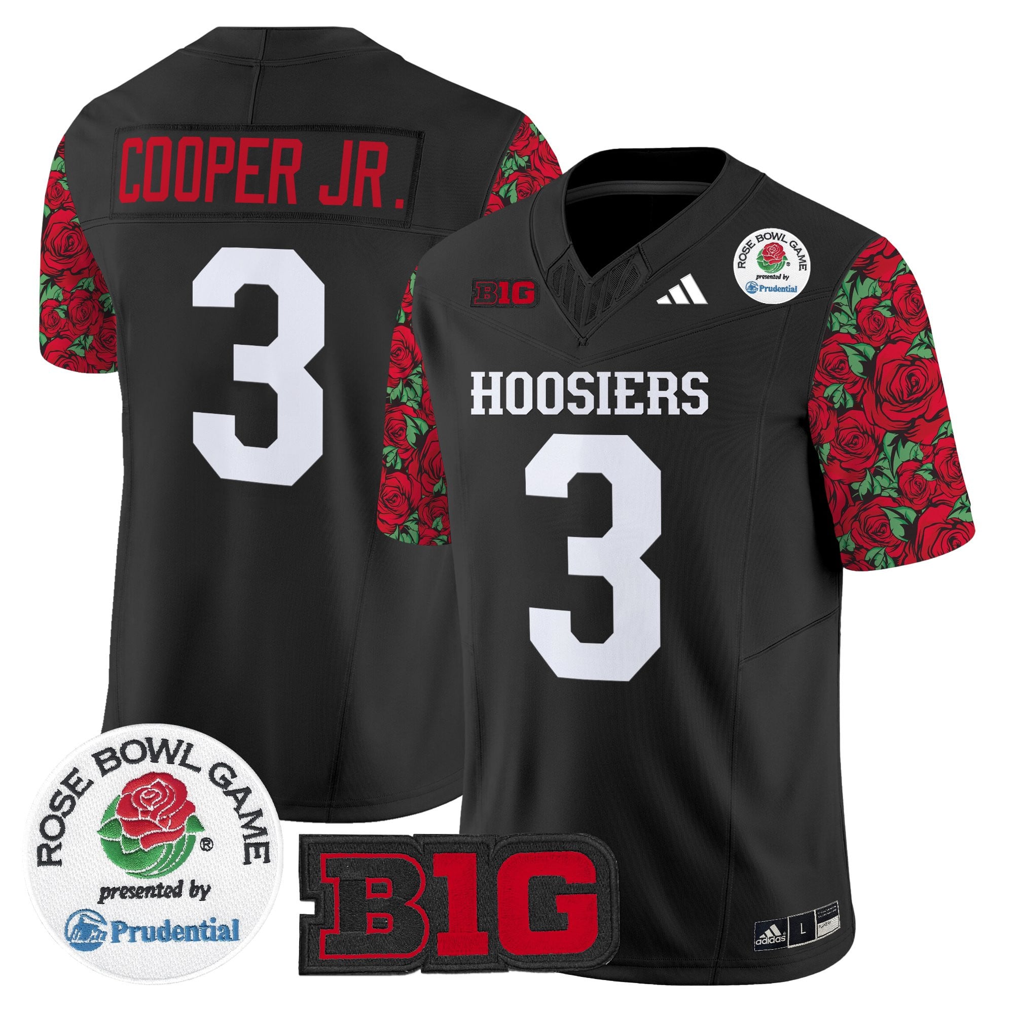 Men's Indiana Hoosiers 2025 Rose Bowl Pattern Vapor Limited Jersey - Stitched