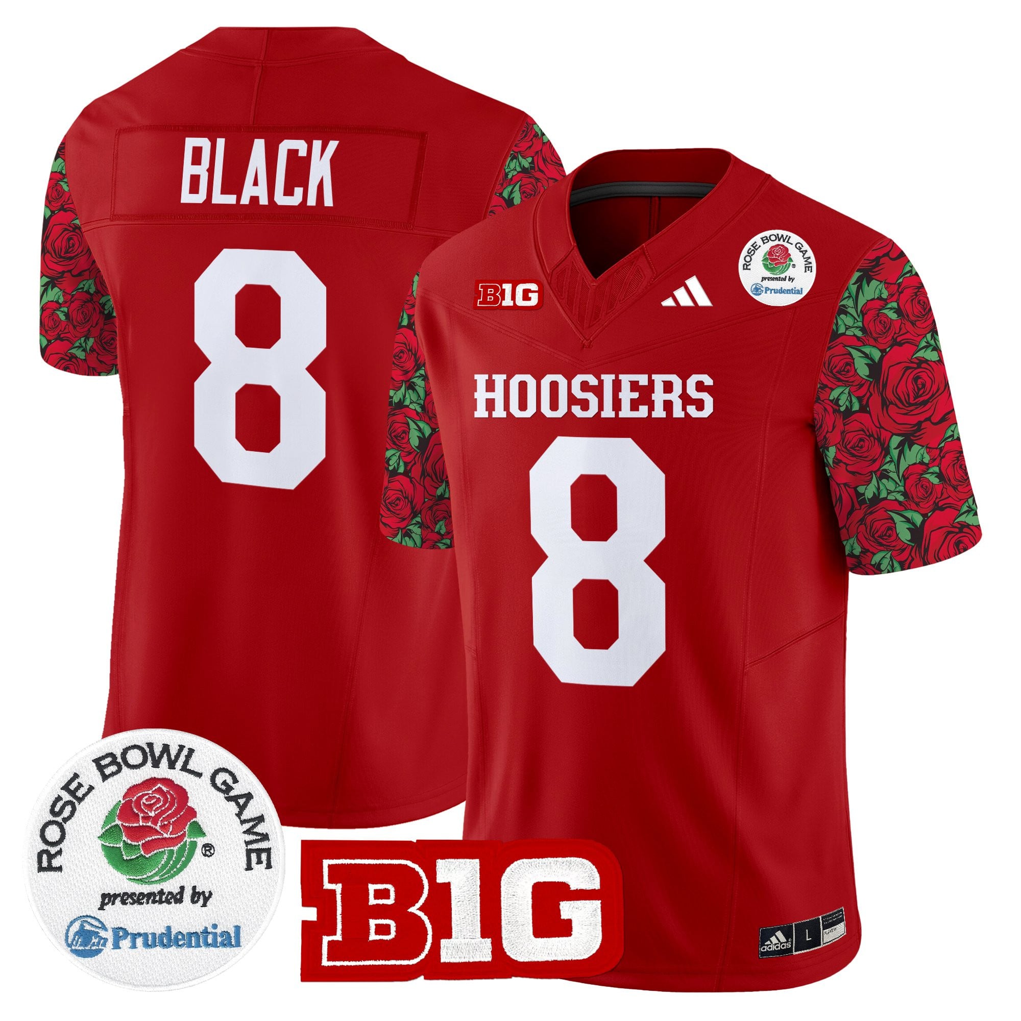 Men's Indiana Hoosiers 2025 Rose Bowl Pattern Vapor Limited Jersey - Stitched