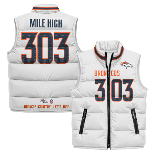 Denver Broncos 2025 Puffer Vest
