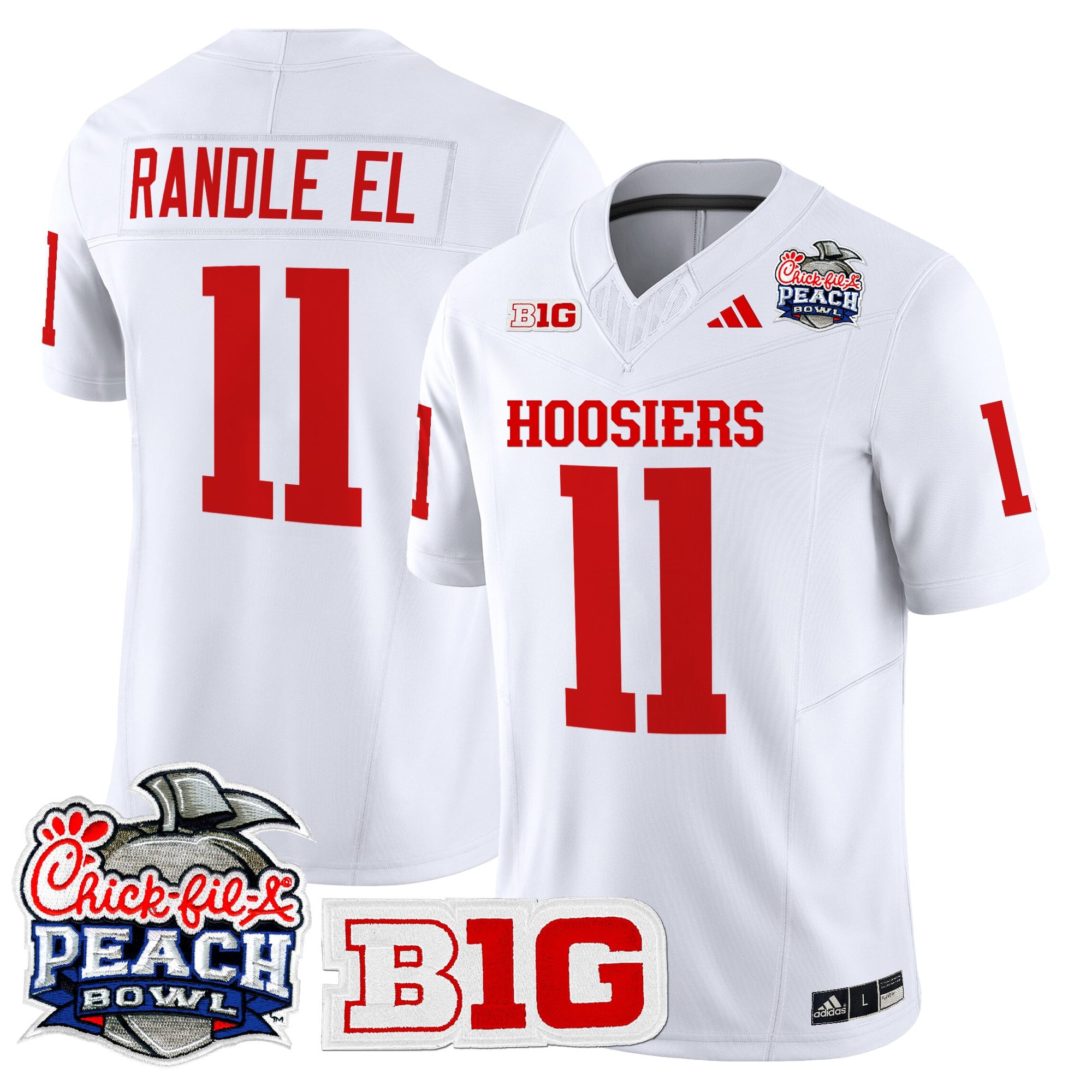 Men's Indiana Hoosiers 2026 Peach Bowl Vapor Limited Jersey - All Stitched