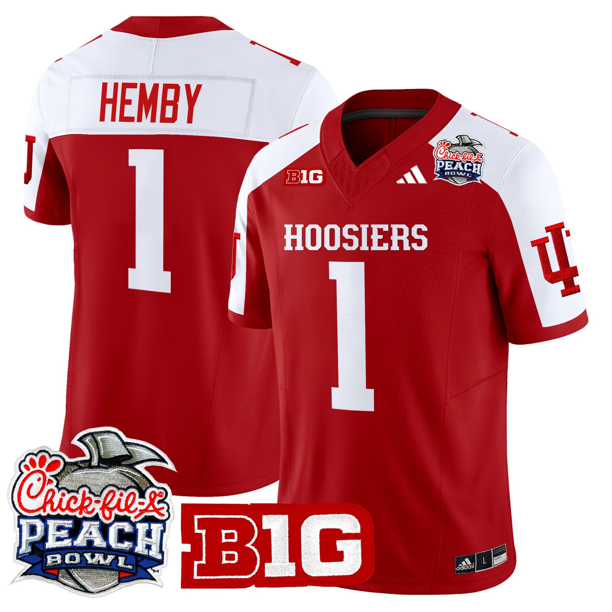 Men's Indiana Hoosiers 2026 Peach Bowl Vapor Limited Jersey - All Stitched