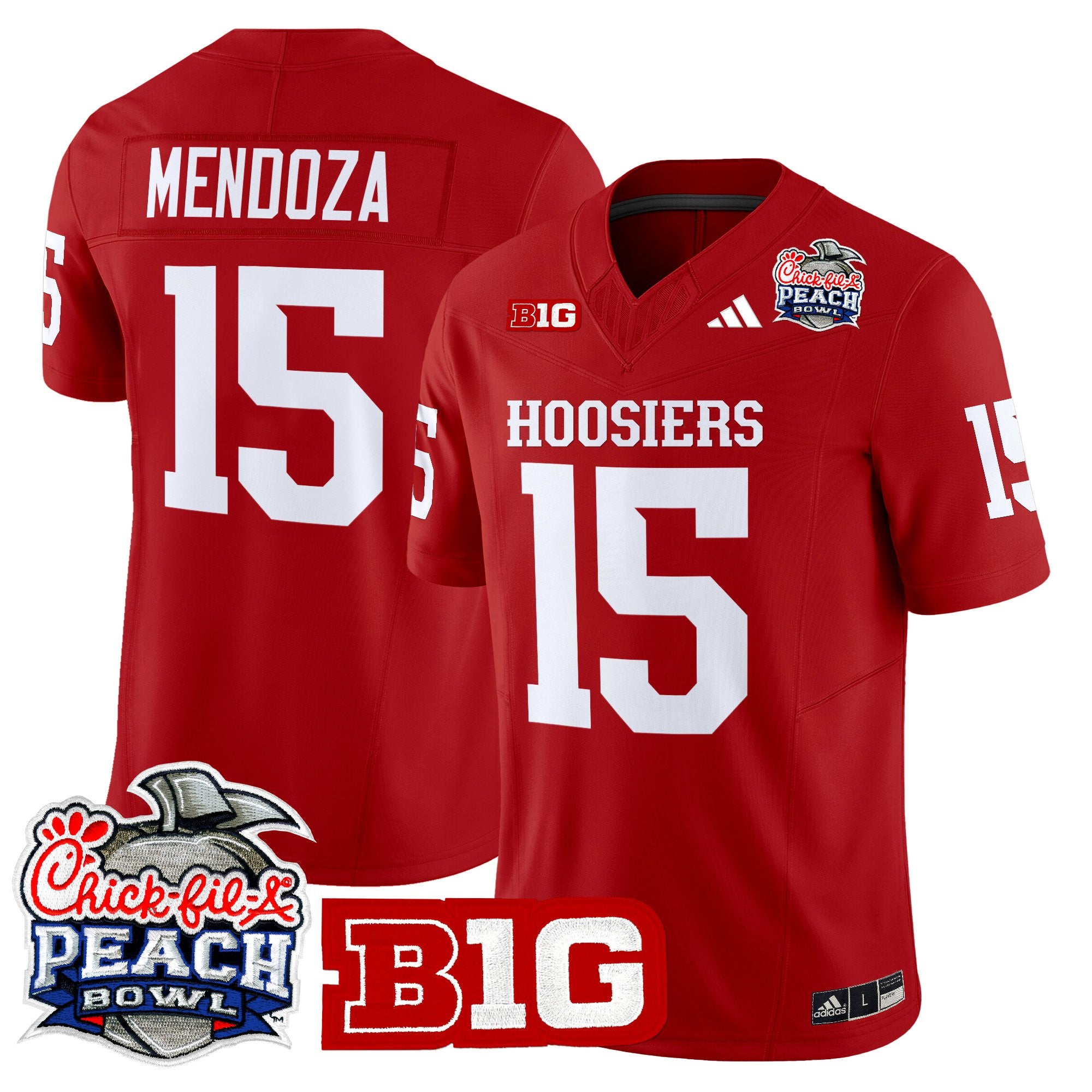 Men's Indiana Hoosiers 2026 Peach Bowl Vapor Limited Jersey - All Stitched