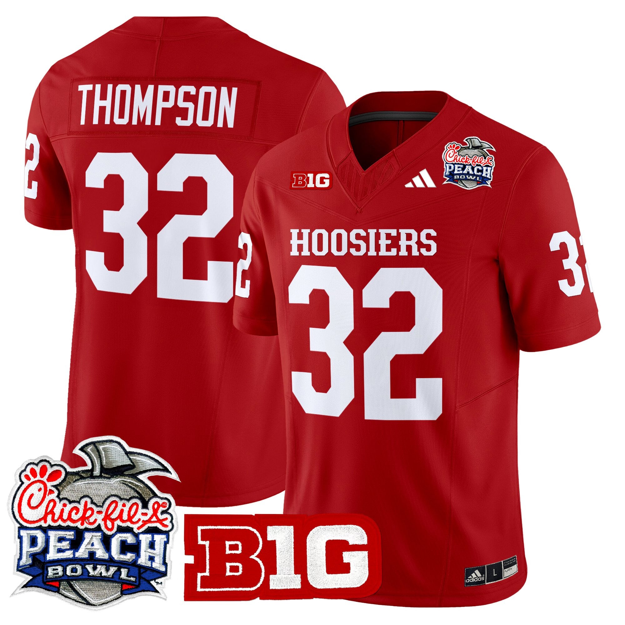 Men's Indiana Hoosiers 2026 Peach Bowl Vapor Limited Jersey - All Stitched