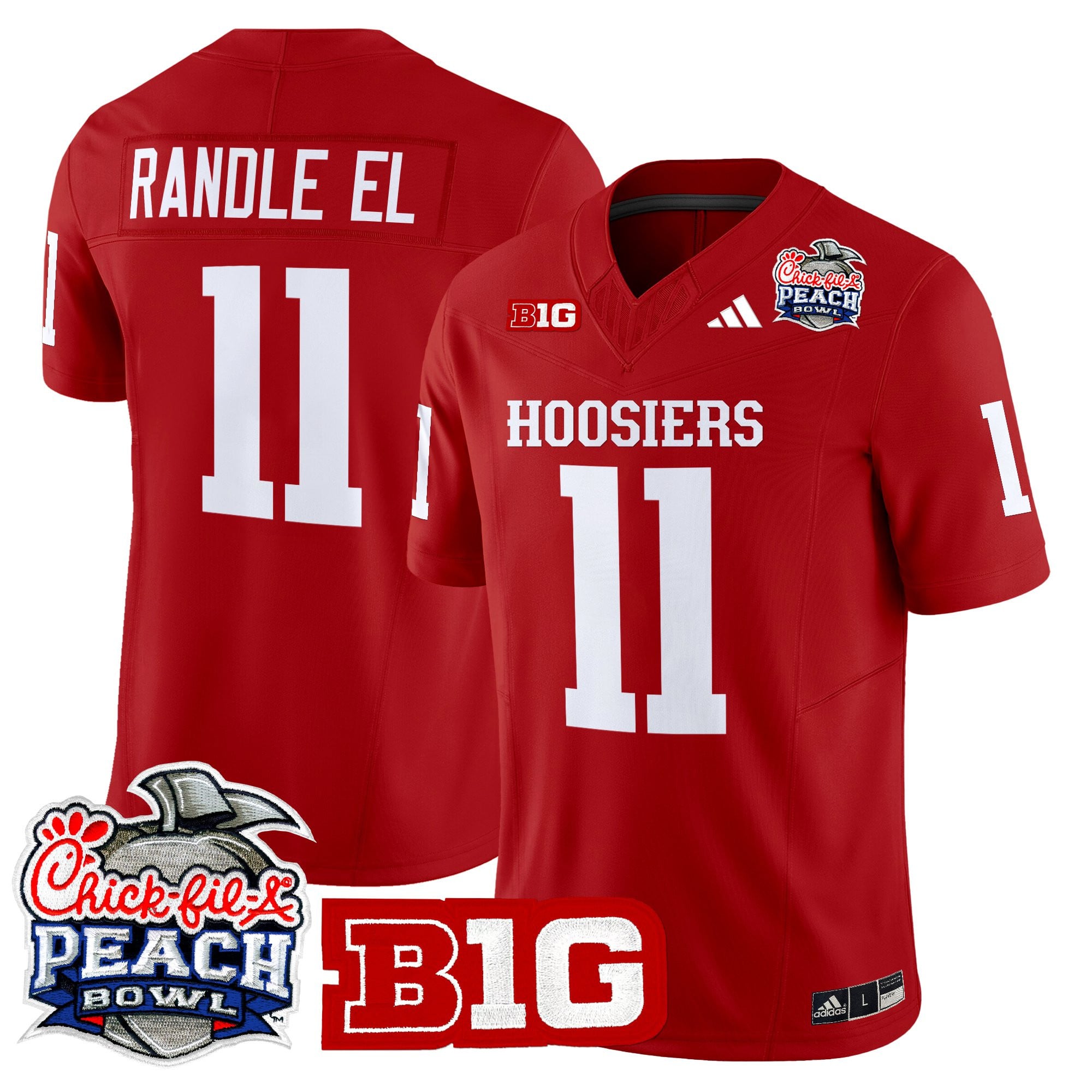 Men's Indiana Hoosiers 2026 Peach Bowl Vapor Limited Jersey - All Stitched
