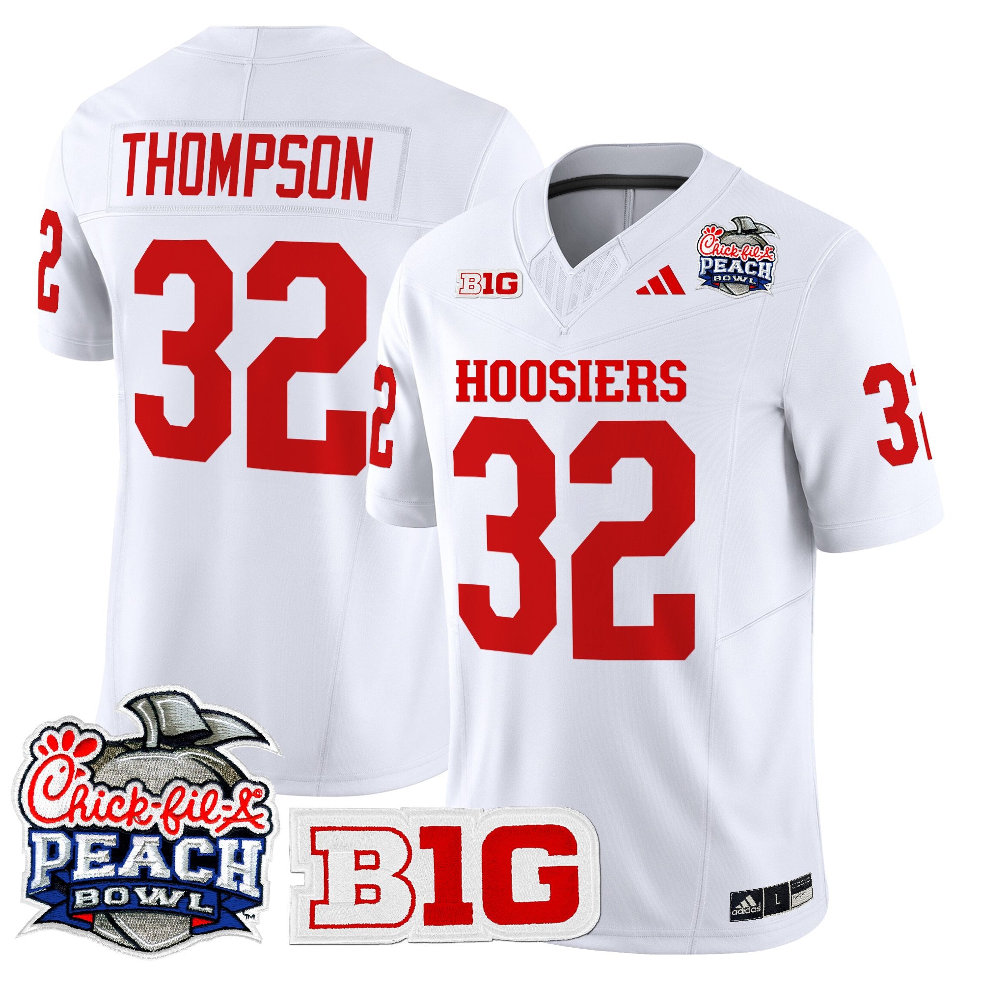 Men's Indiana Hoosiers 2026 Peach Bowl Vapor Limited Jersey - All Stitched