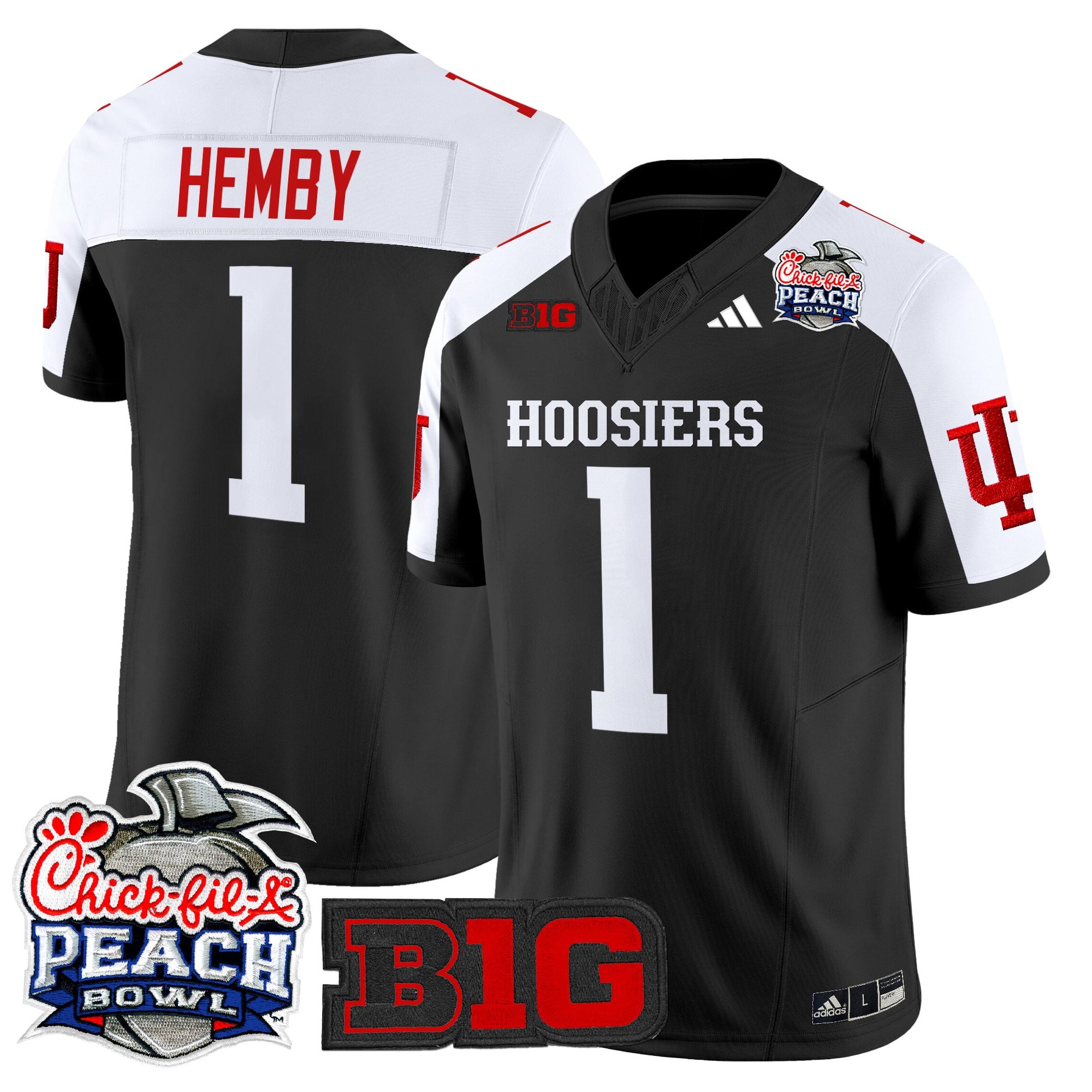 Men's Indiana Hoosiers 2026 Peach Bowl Vapor Limited Jersey - All Stitched