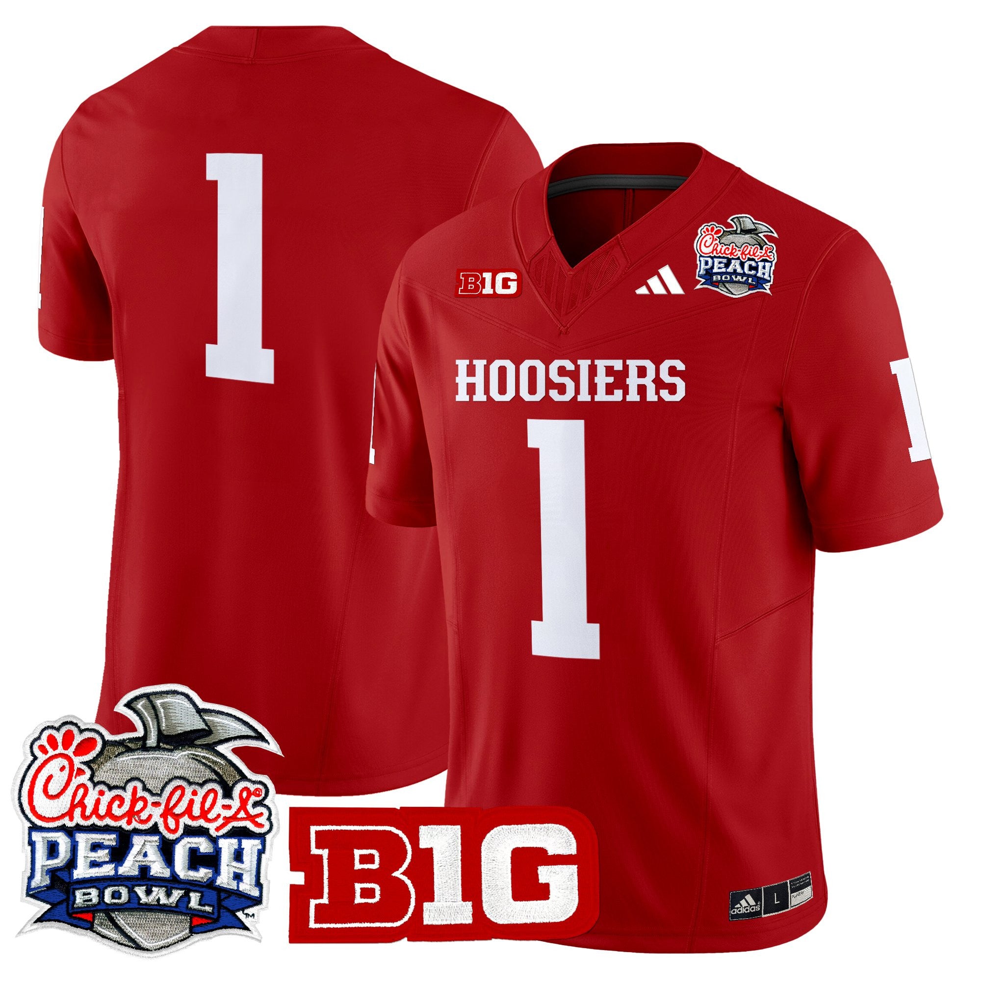 Men's Indiana Hoosiers 2026 Peach Bowl Vapor Limited Jersey - All Stitched