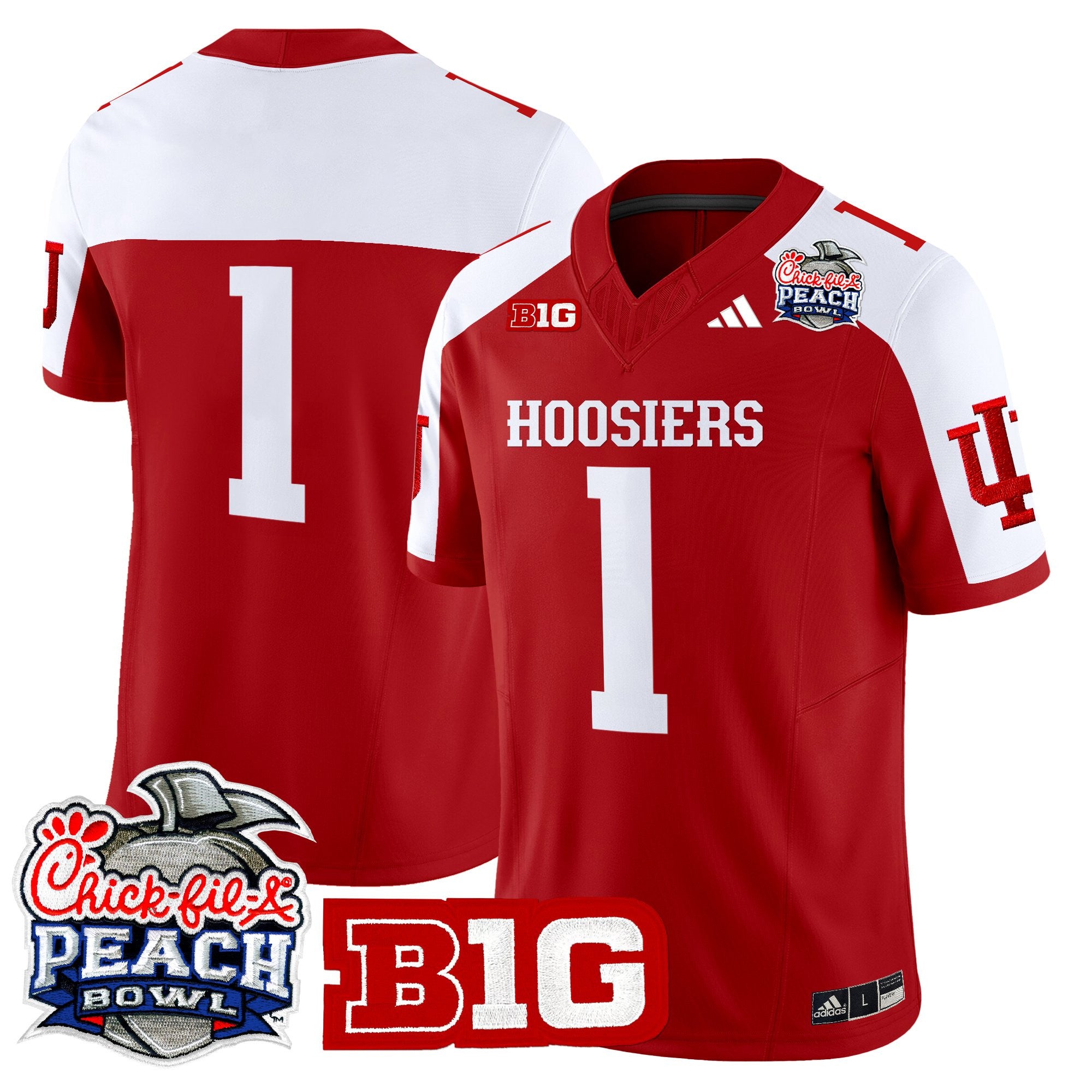 Men's Indiana Hoosiers 2026 Peach Bowl Vapor Limited Jersey - All Stitched