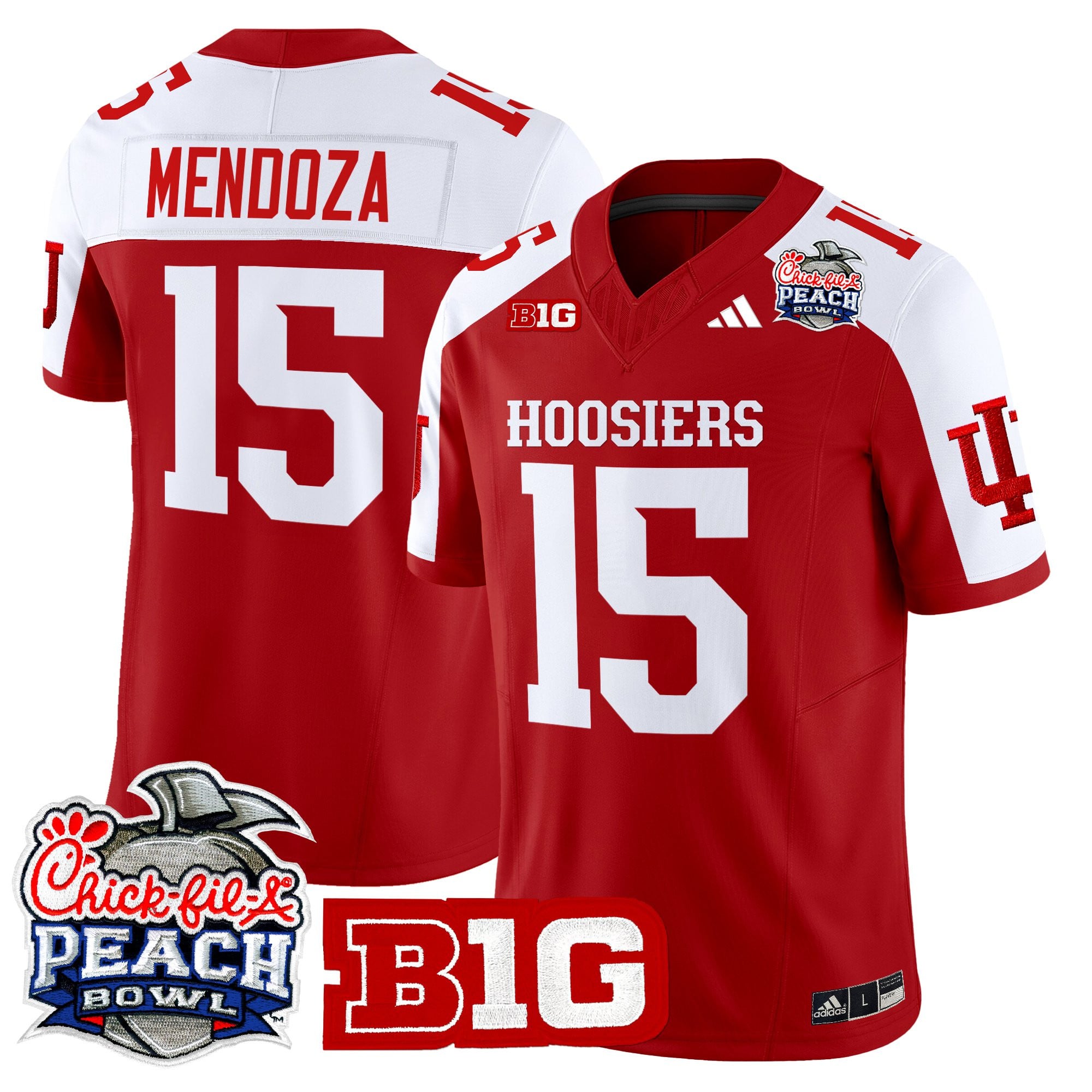 Men's Indiana Hoosiers 2026 Peach Bowl Vapor Limited Jersey - All Stitched