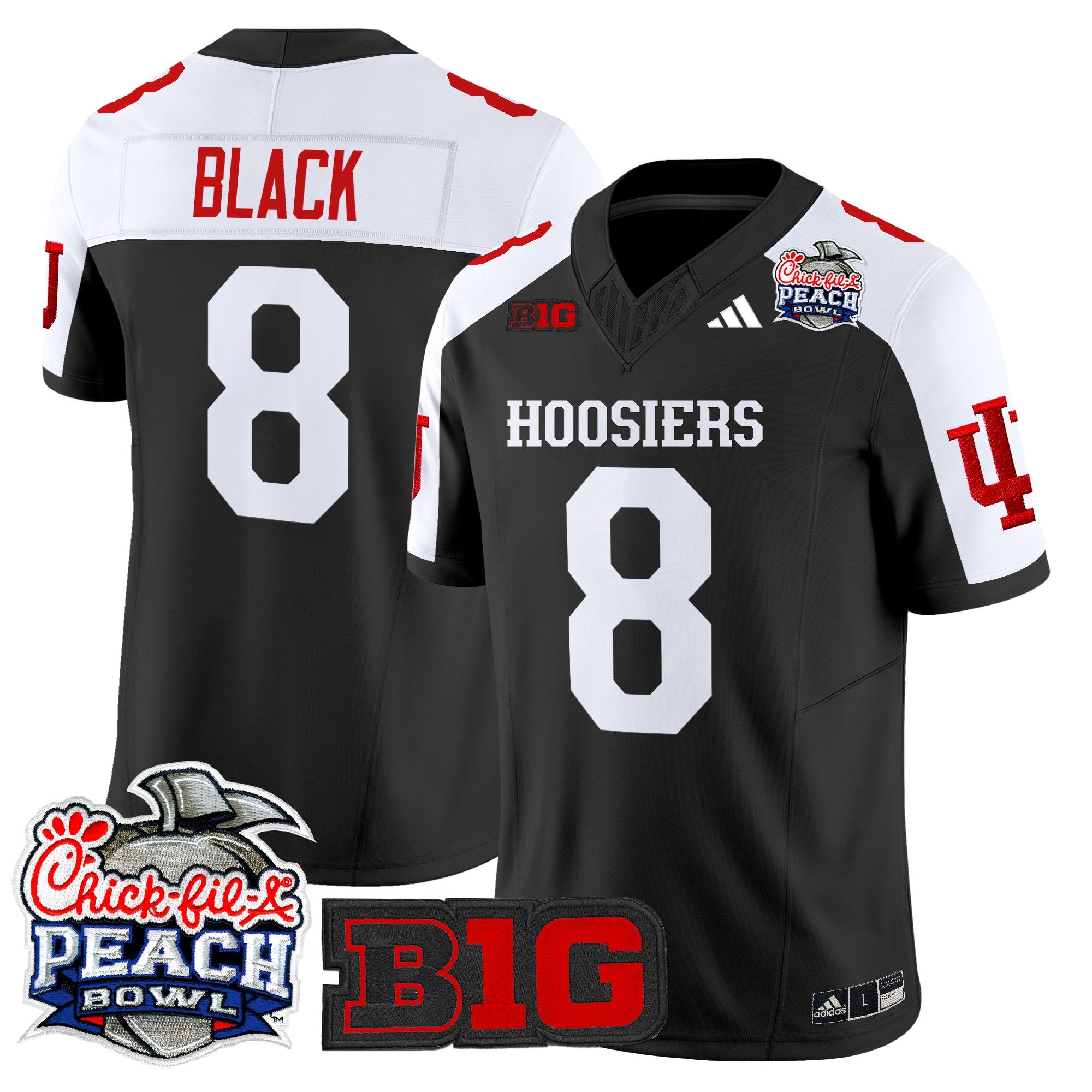 Men's Indiana Hoosiers 2026 Peach Bowl Vapor Limited Jersey - All Stitched