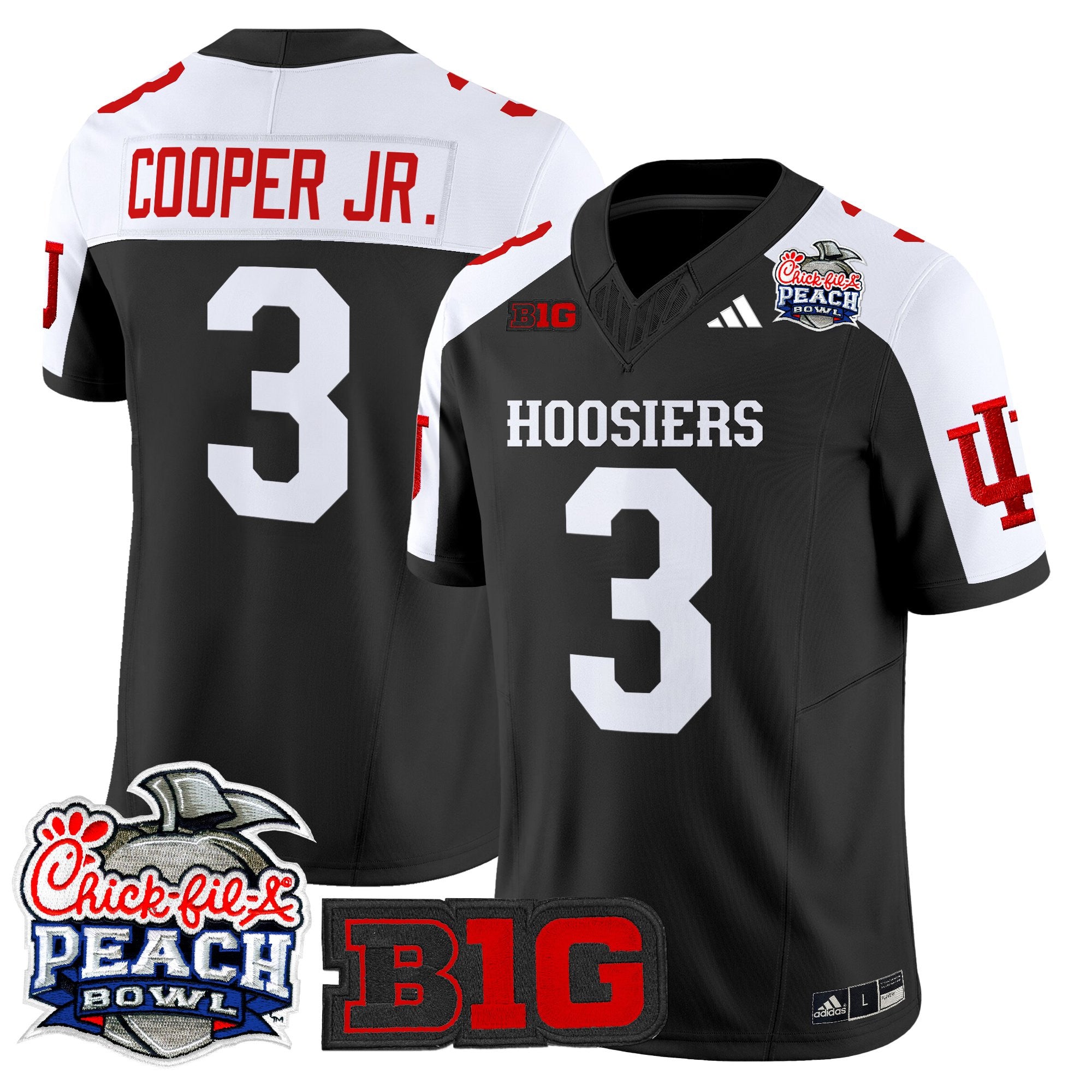 Men's Indiana Hoosiers 2026 Peach Bowl Vapor Limited Jersey - All Stitched