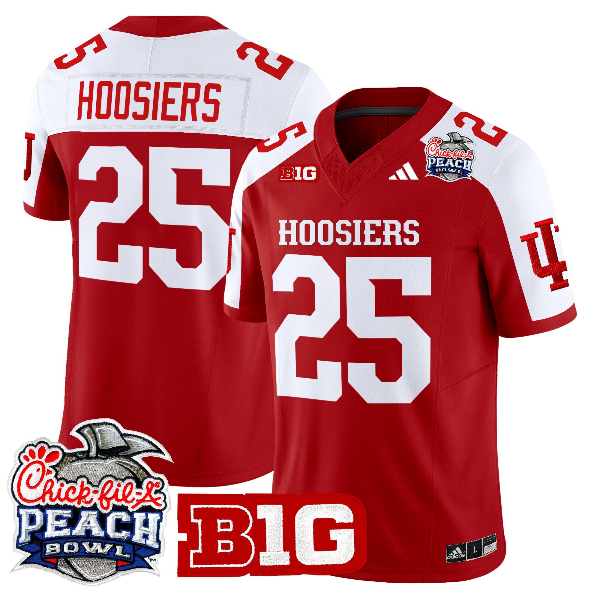 Men's Indiana Hoosiers 2026 Peach Bowl Vapor Limited Jersey - All Stitched