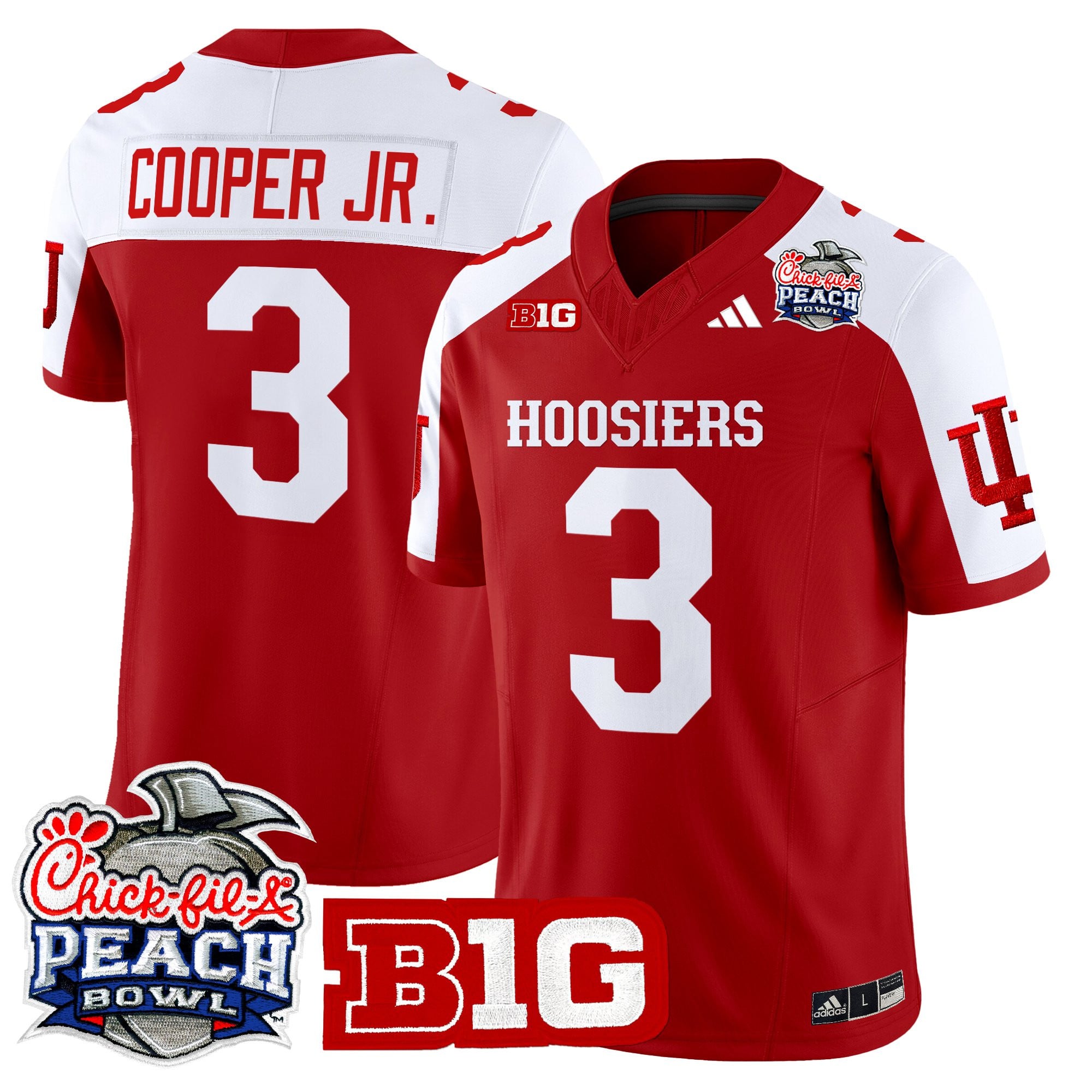 Men's Indiana Hoosiers 2026 Peach Bowl Vapor Limited Jersey - All Stitched