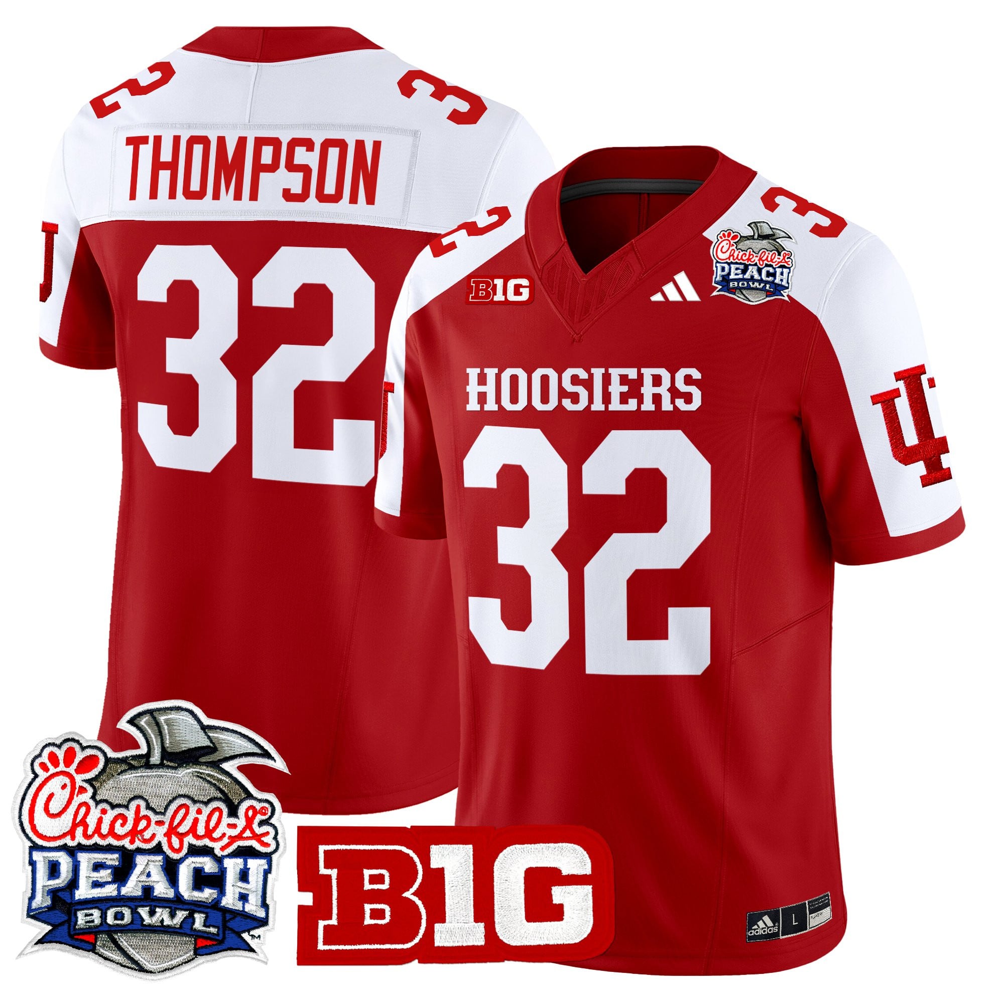 Men's Indiana Hoosiers 2026 Peach Bowl Vapor Limited Jersey - All Stitched