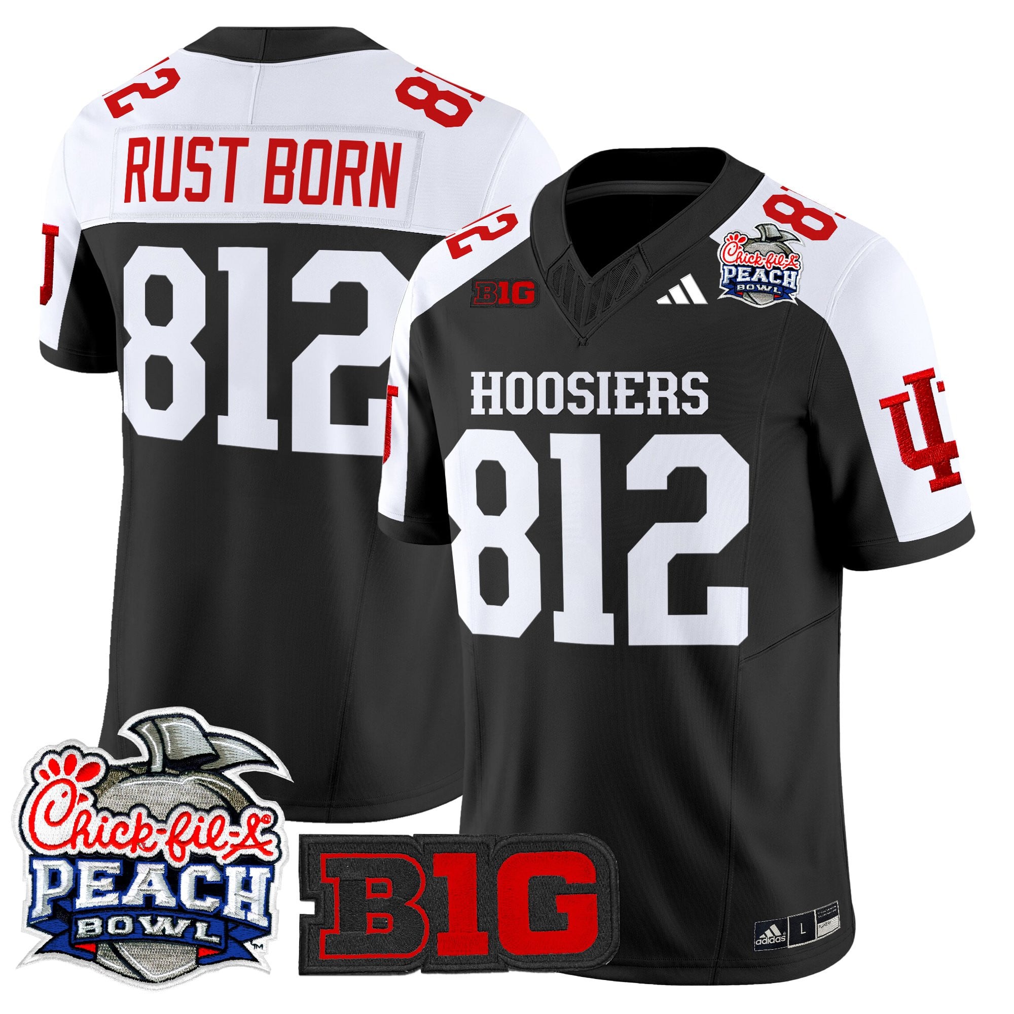 Men's Indiana Hoosiers 2026 Peach Bowl Vapor Limited Jersey - All Stitched