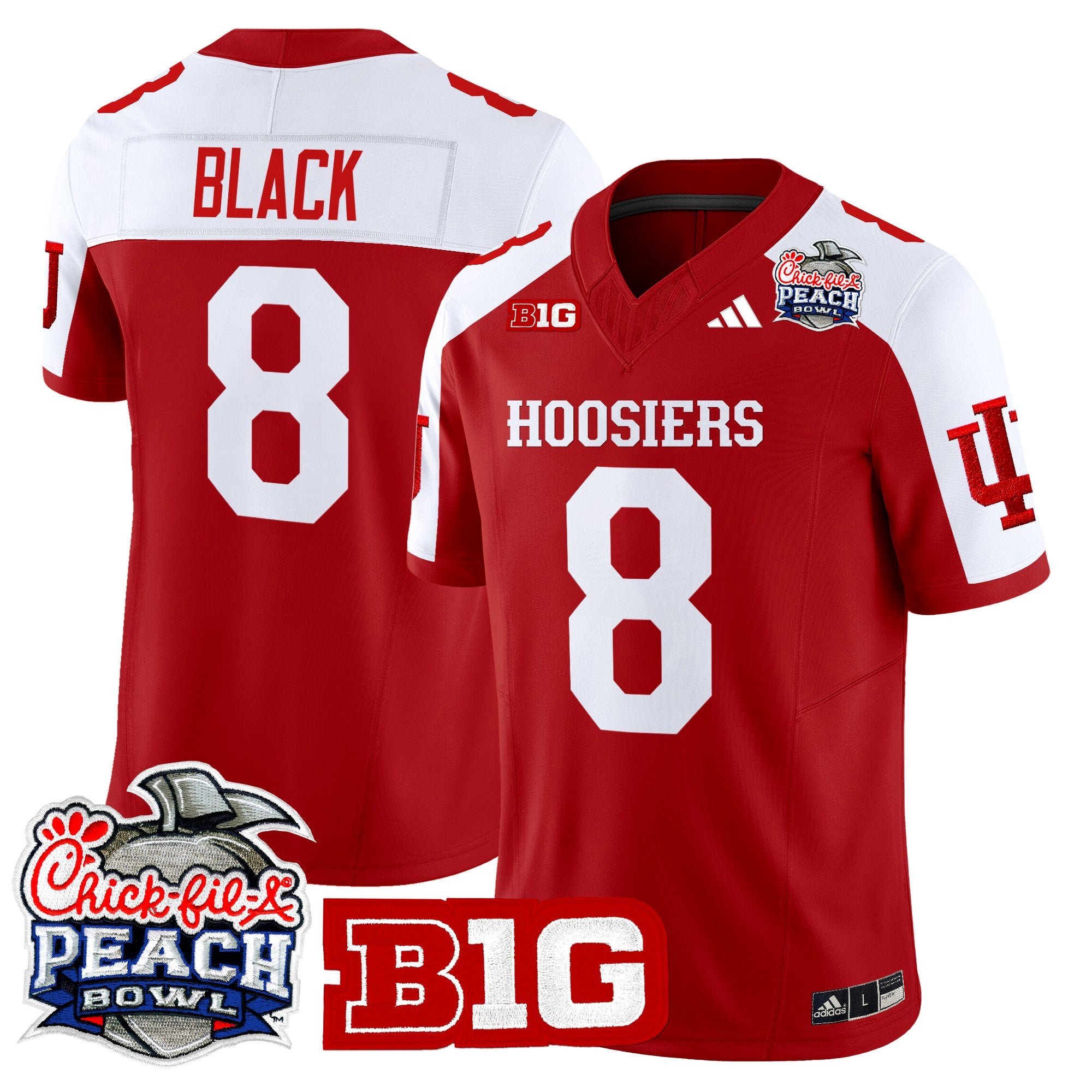 Men's Indiana Hoosiers 2026 Peach Bowl Vapor Limited Jersey - All Stitched