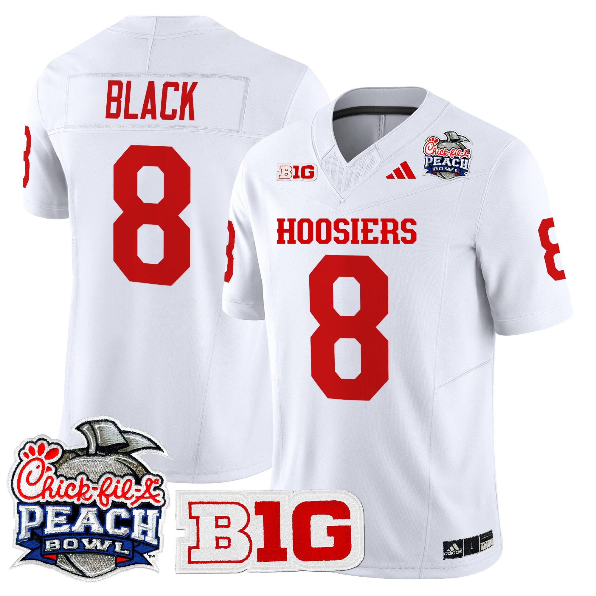 Men's Indiana Hoosiers 2026 Peach Bowl Vapor Limited Jersey - All Stitched