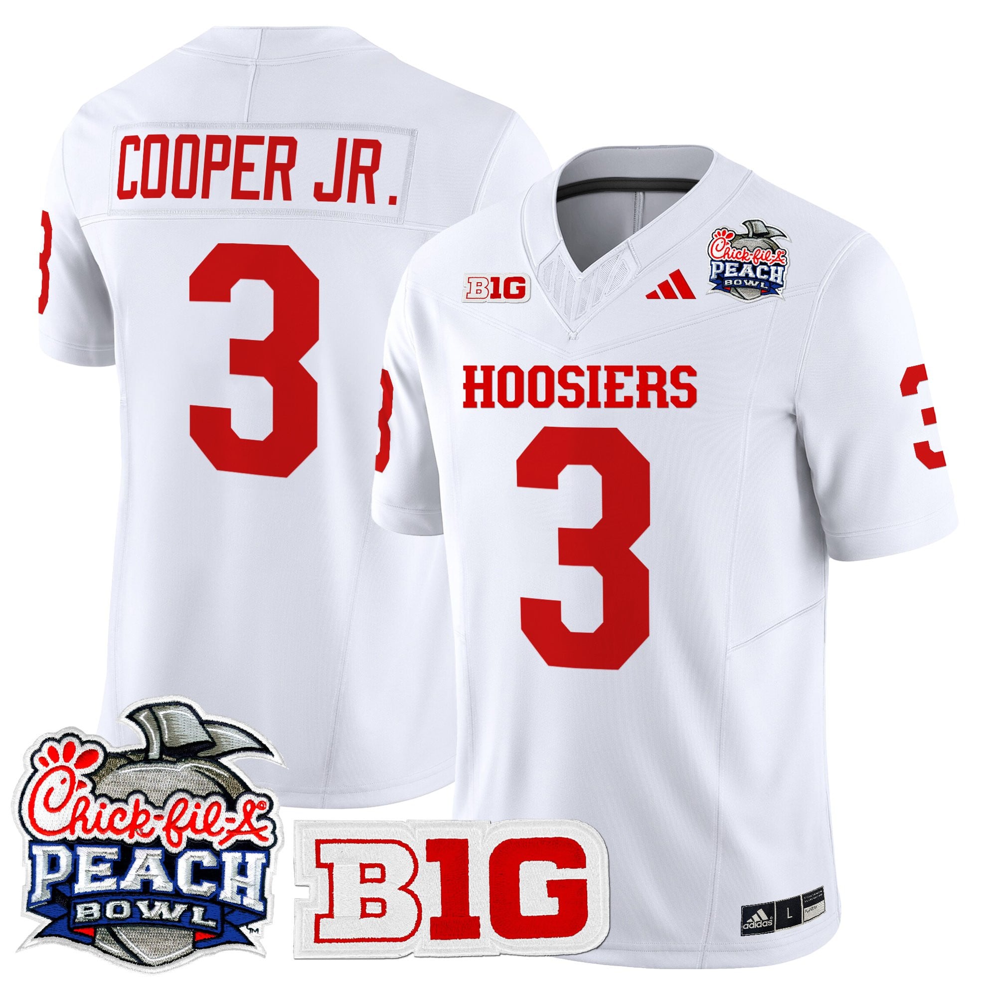 Men's Indiana Hoosiers 2026 Peach Bowl Vapor Limited Jersey - All Stitched