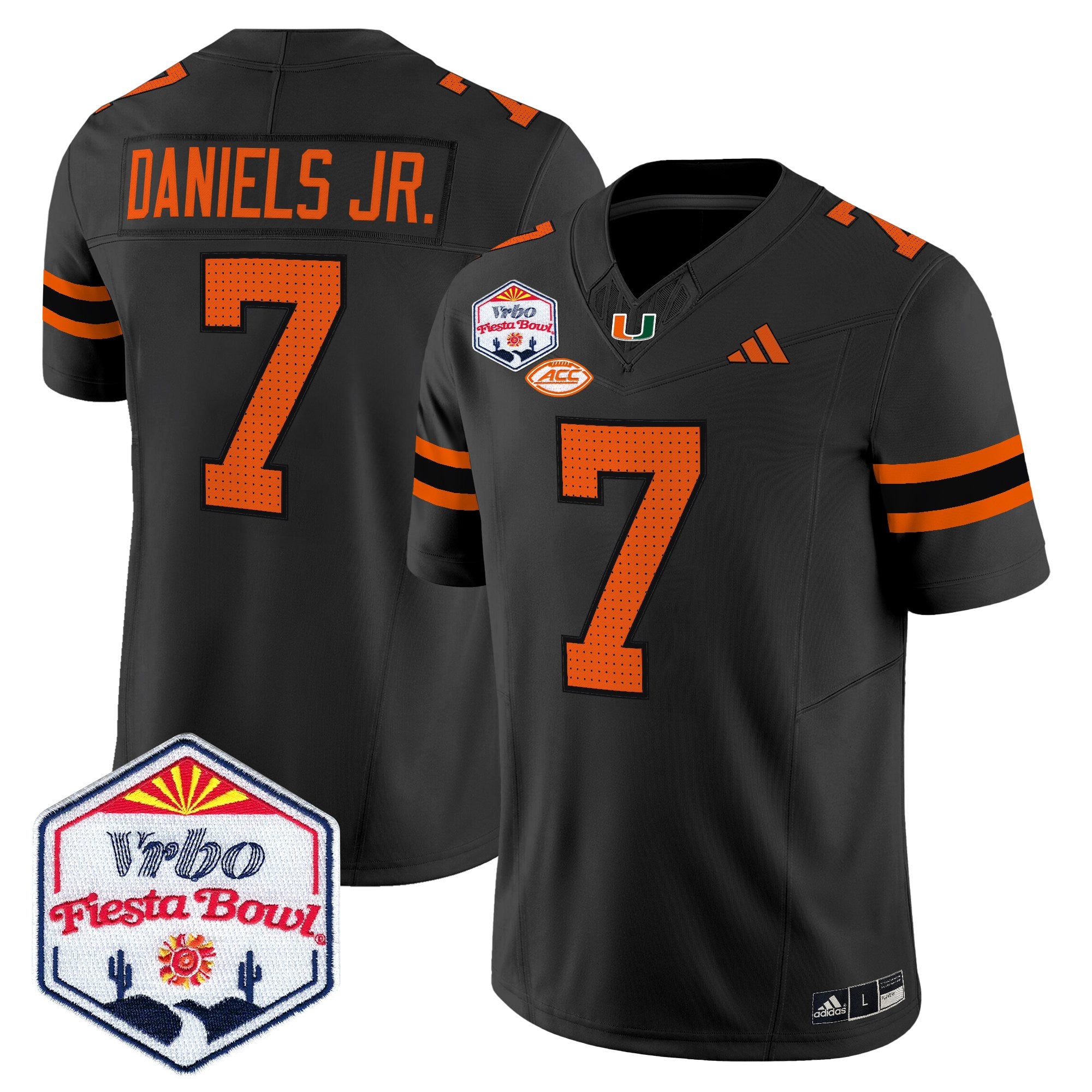 Men's Miami Hurricanes 2026 The Fiesta Bowl Vapor Limited Jersey - All Stitched