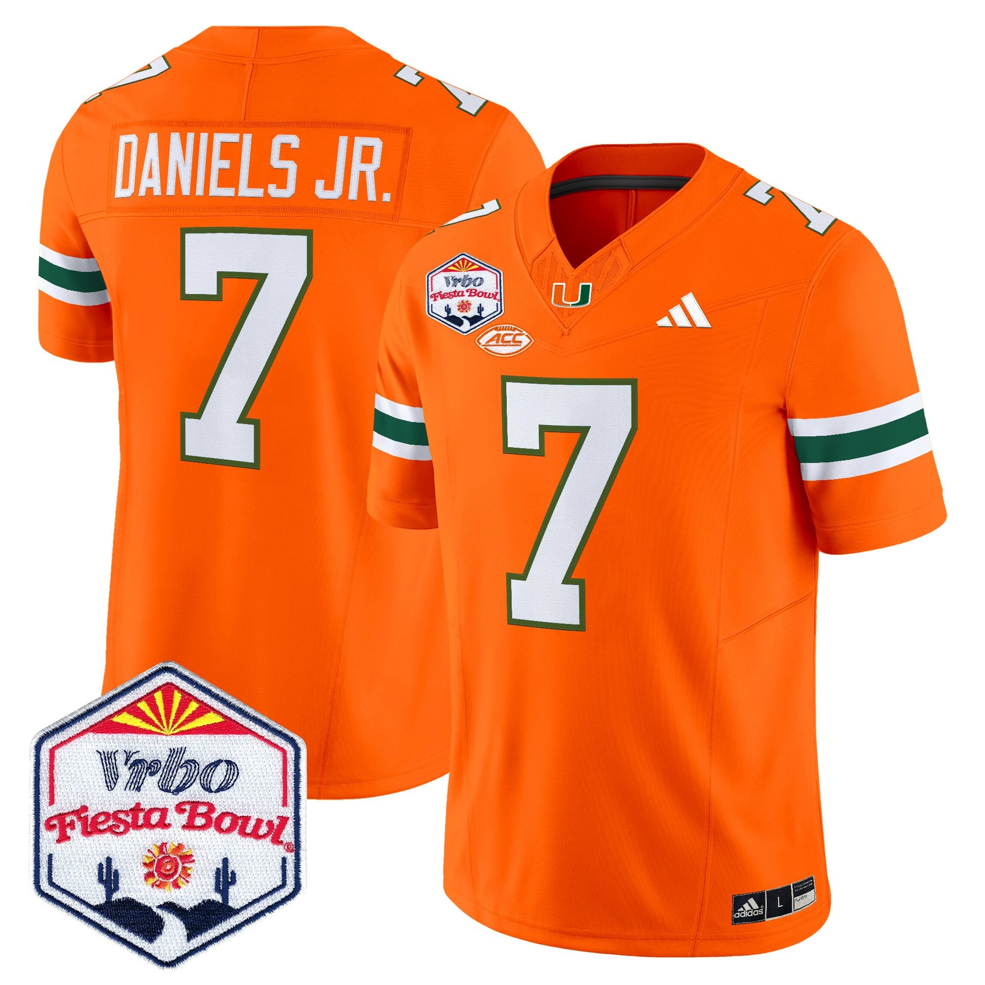 Men's Miami Hurricanes 2026 The Fiesta Bowl Vapor Limited Jersey - All Stitched