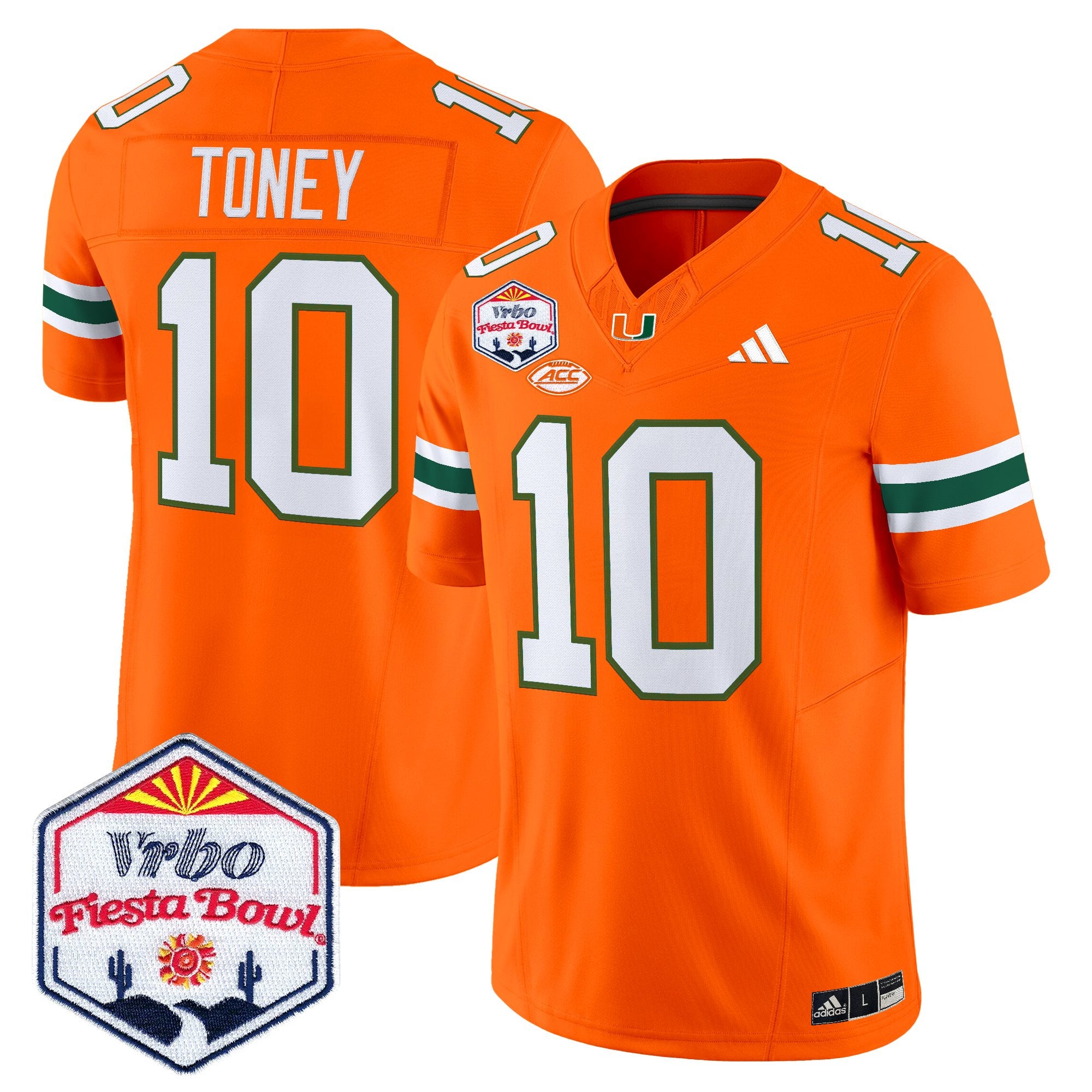 Men's Miami Hurricanes 2026 The Fiesta Bowl Vapor Limited Jersey - All Stitched