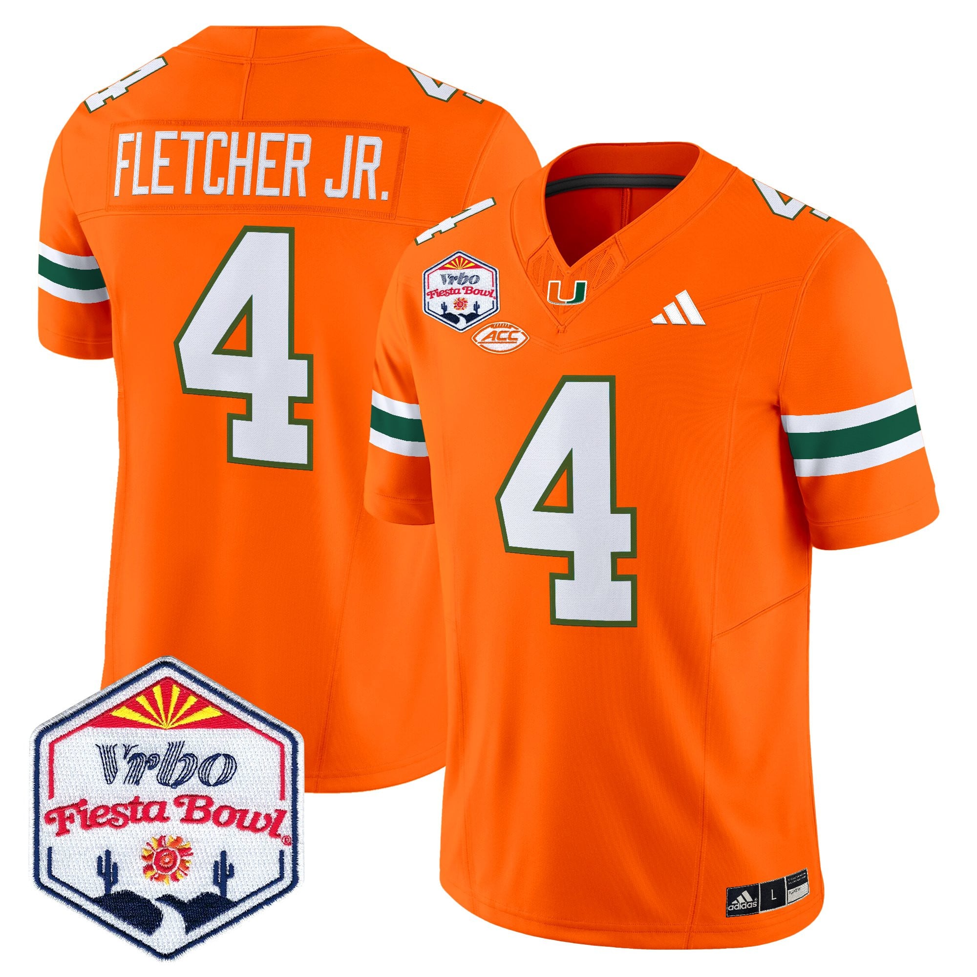 Men's Miami Hurricanes 2026 The Fiesta Bowl Vapor Limited Jersey - All Stitched