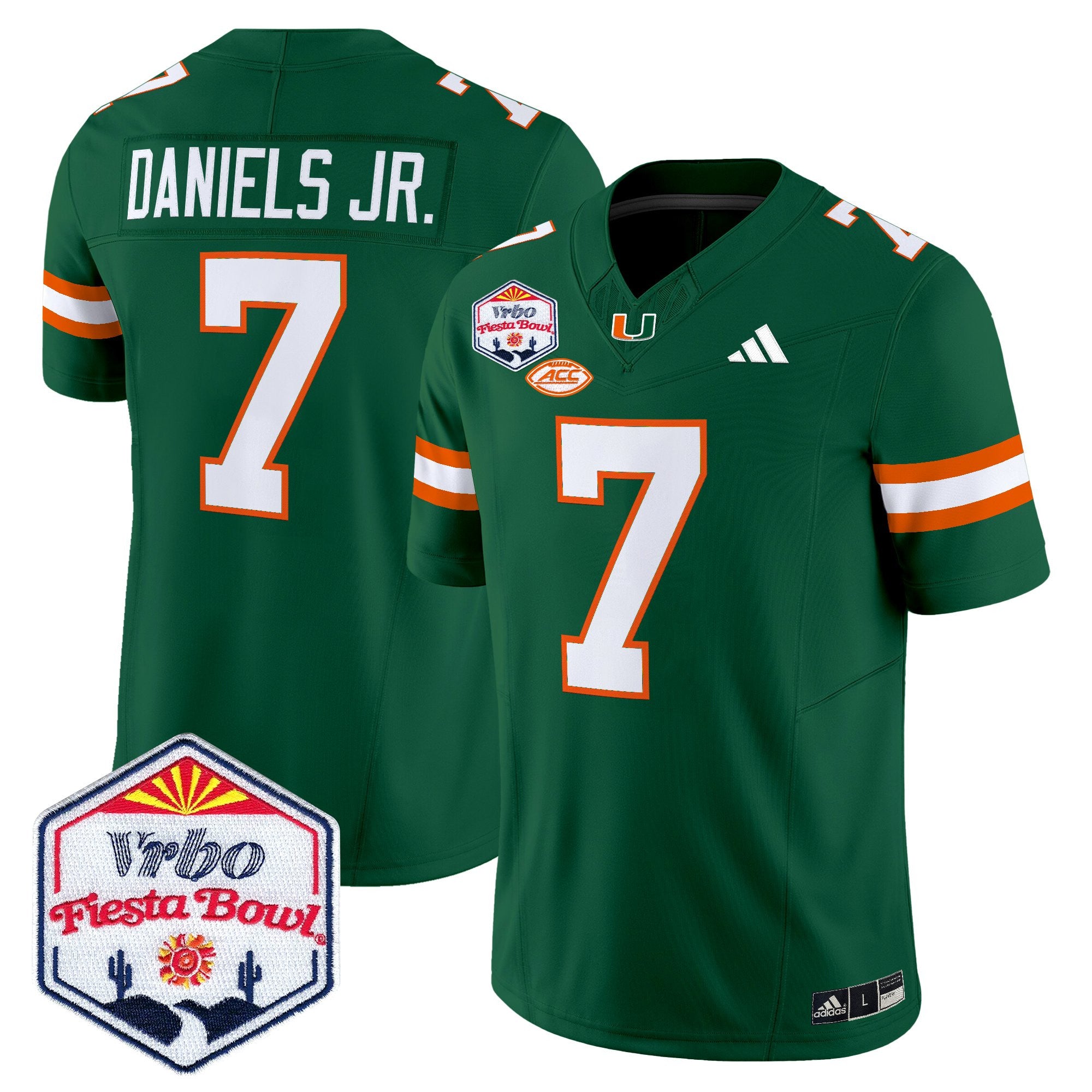 Men's Miami Hurricanes 2026 The Fiesta Bowl Vapor Limited Jersey - All Stitched