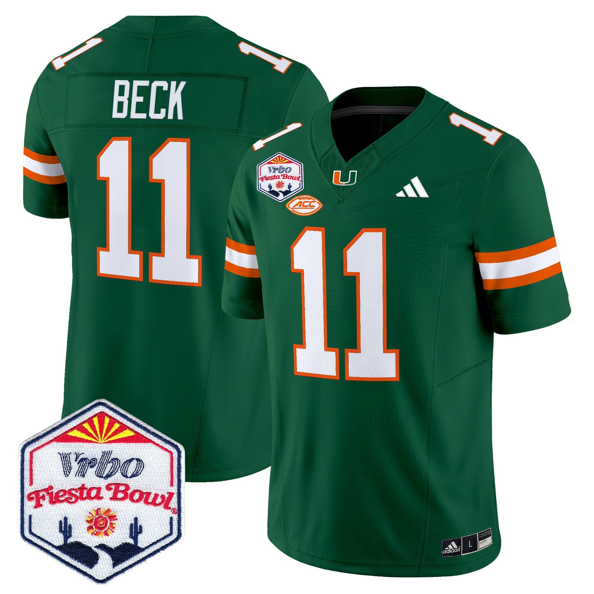 Men's Miami Hurricanes 2026 The Fiesta Bowl Vapor Limited Jersey - All Stitched