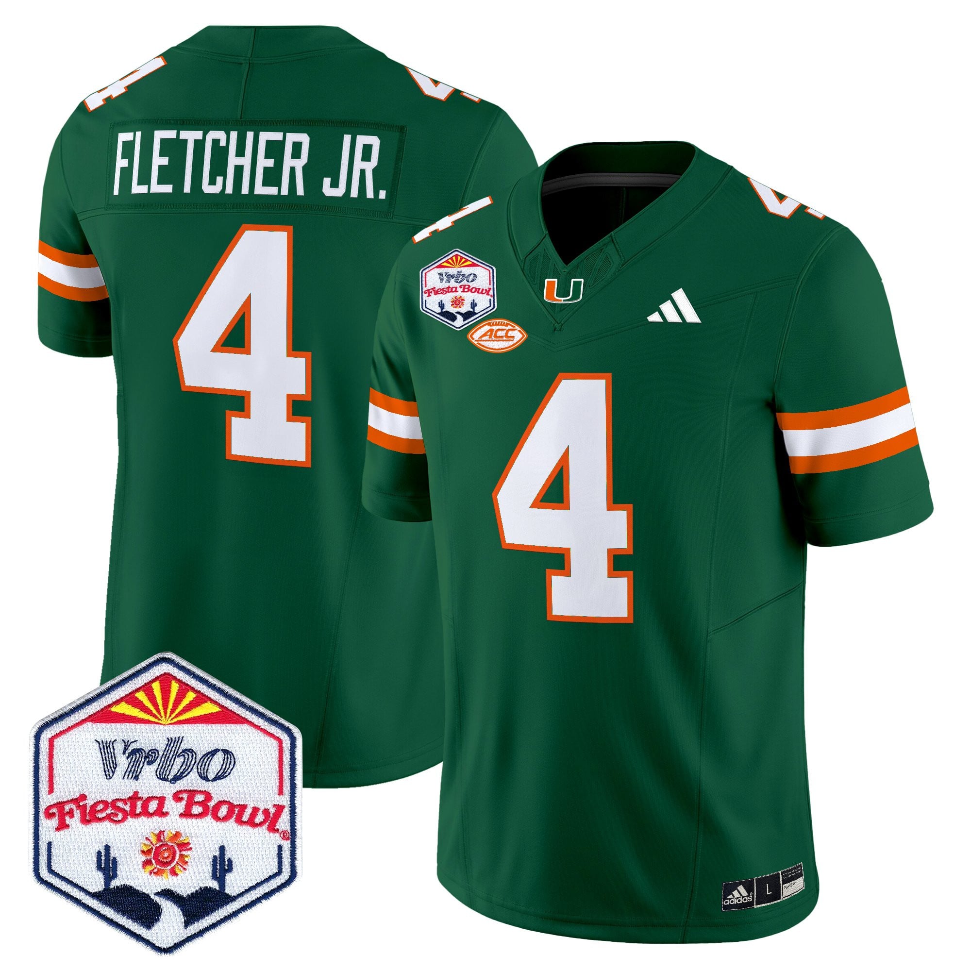 Men's Miami Hurricanes 2026 The Fiesta Bowl Vapor Limited Jersey - All Stitched