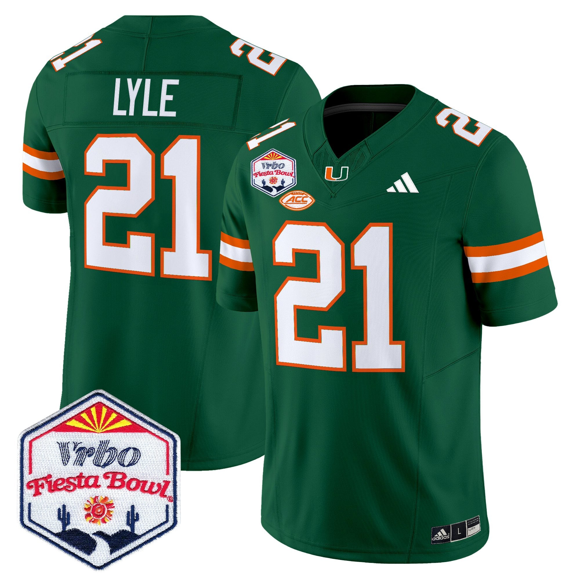 Men's Miami Hurricanes 2026 The Fiesta Bowl Vapor Limited Jersey - All Stitched