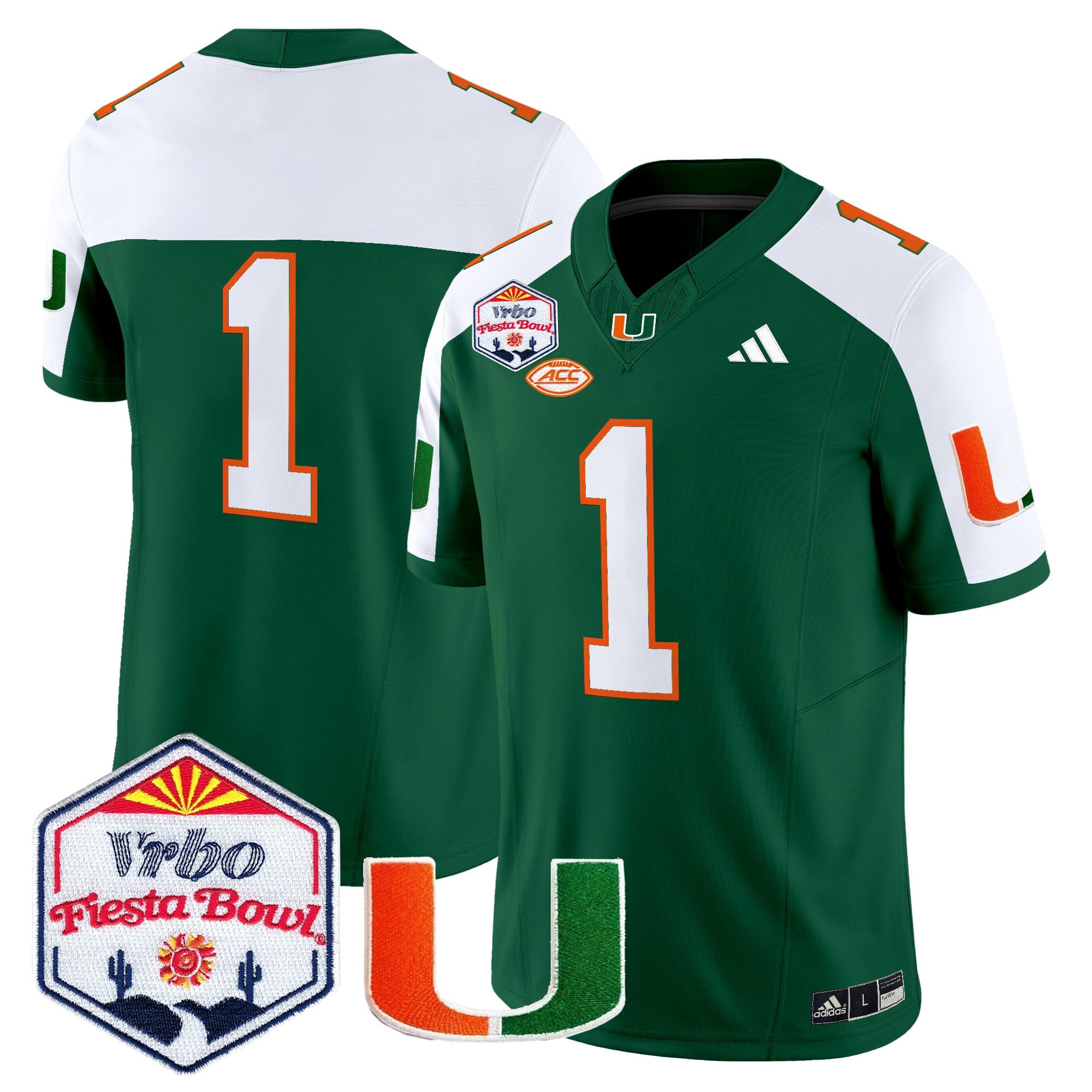 Men's Miami Hurricanes 2026 The Fiesta Bowl Vapor Limited Jersey - All Stitched