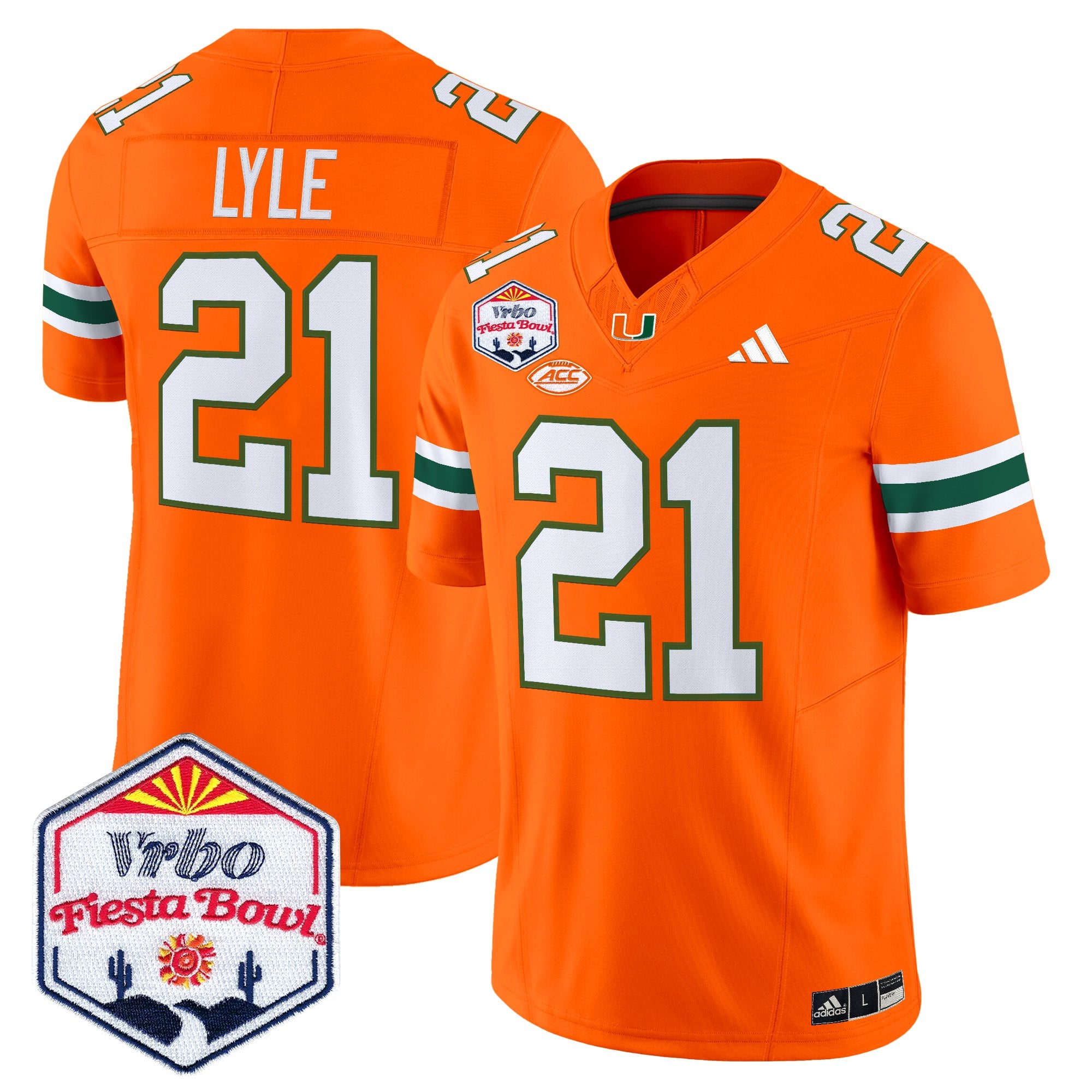 Men's Miami Hurricanes 2026 The Fiesta Bowl Vapor Limited Jersey - All Stitched