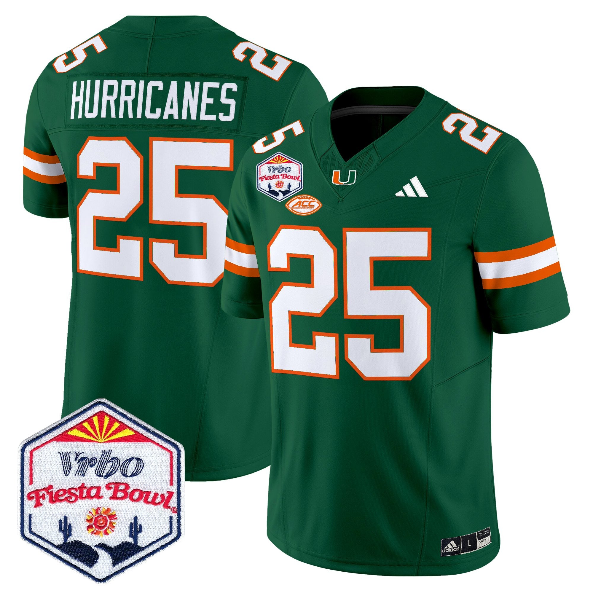 Men's Miami Hurricanes 2026 The Fiesta Bowl Vapor Limited Jersey - All Stitched