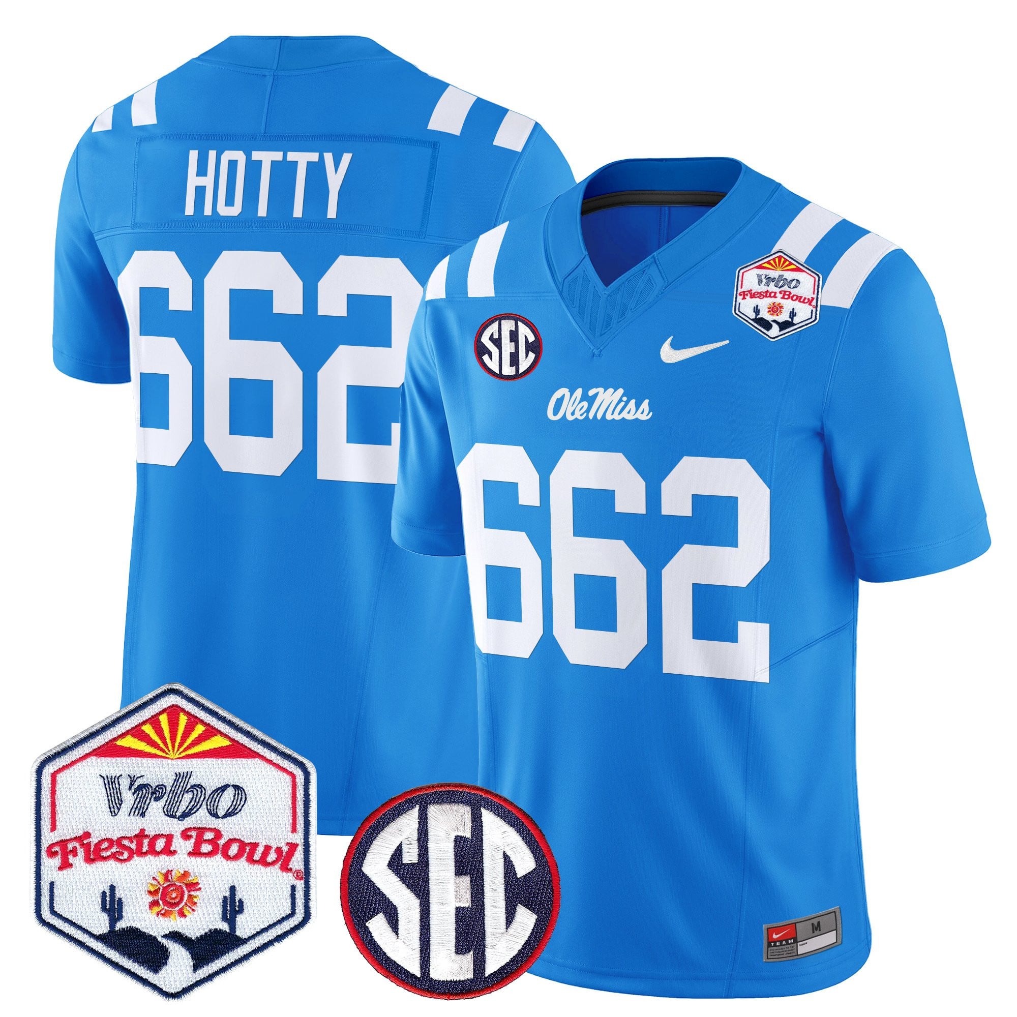 Men's Ole Miss Rebels 2026 The Fiesta Bowl Vapor Limited Jersey - All Stitched