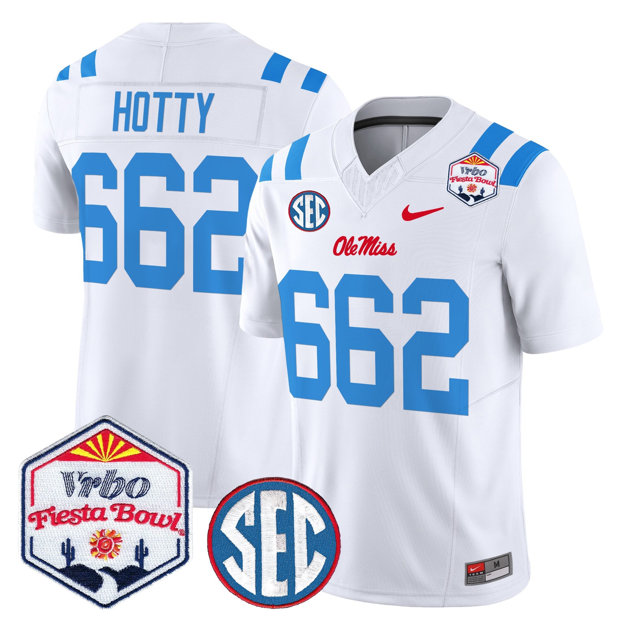 Men's Ole Miss Rebels 2026 The Fiesta Bowl Vapor Limited Jersey - All Stitched