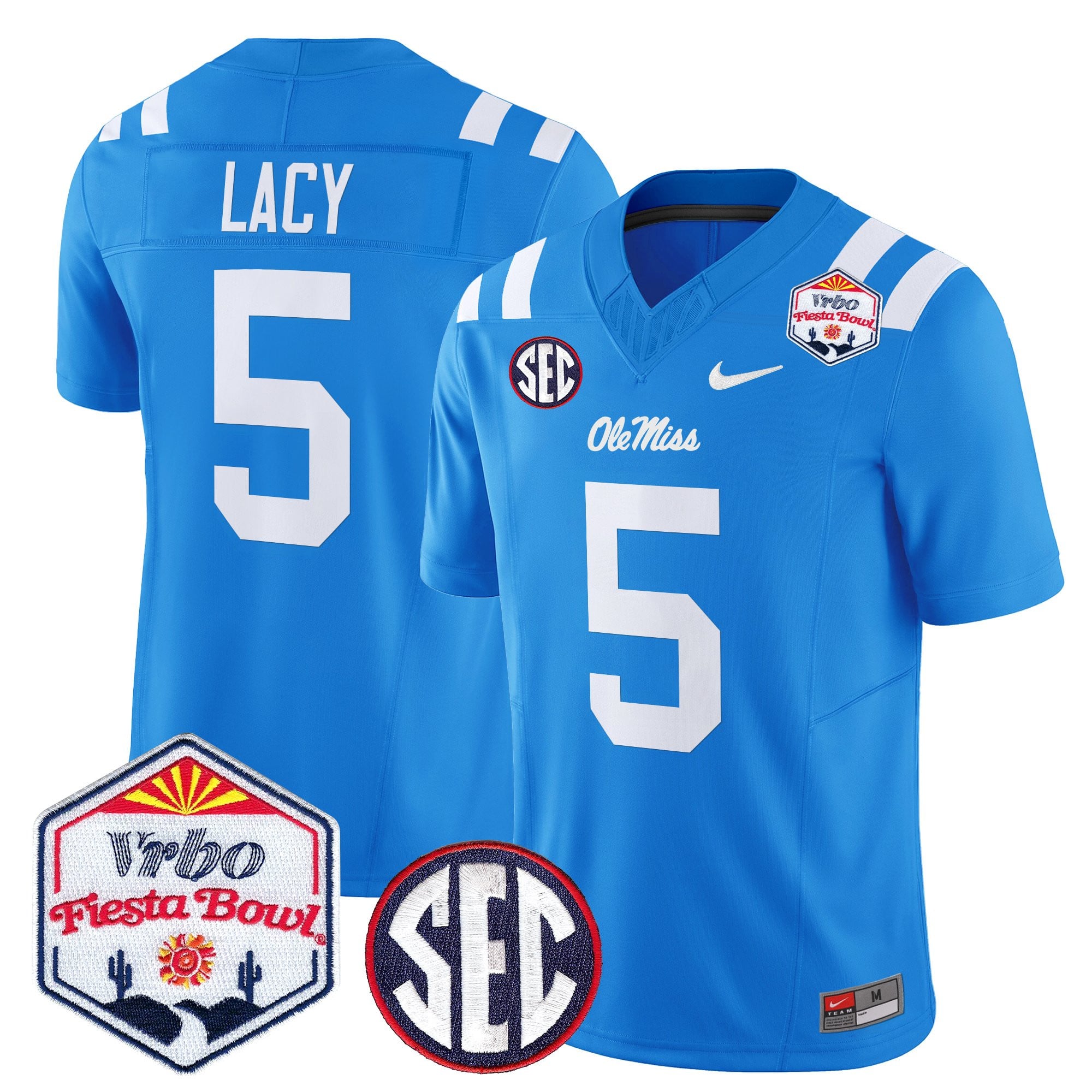 Men's Ole Miss Rebels 2026 The Fiesta Bowl Vapor Limited Jersey - All Stitched