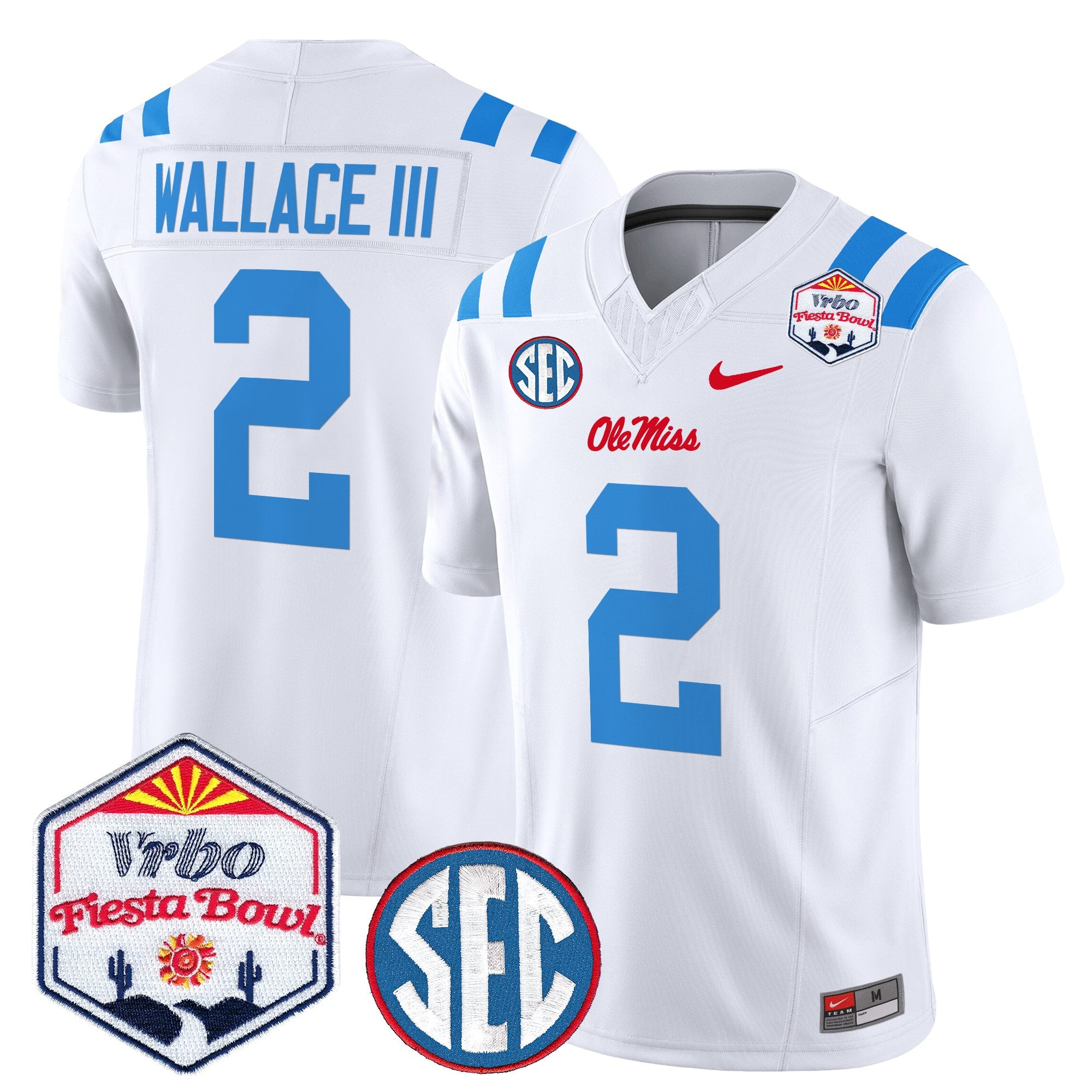Men's Ole Miss Rebels 2026 The Fiesta Bowl Vapor Limited Jersey - All Stitched