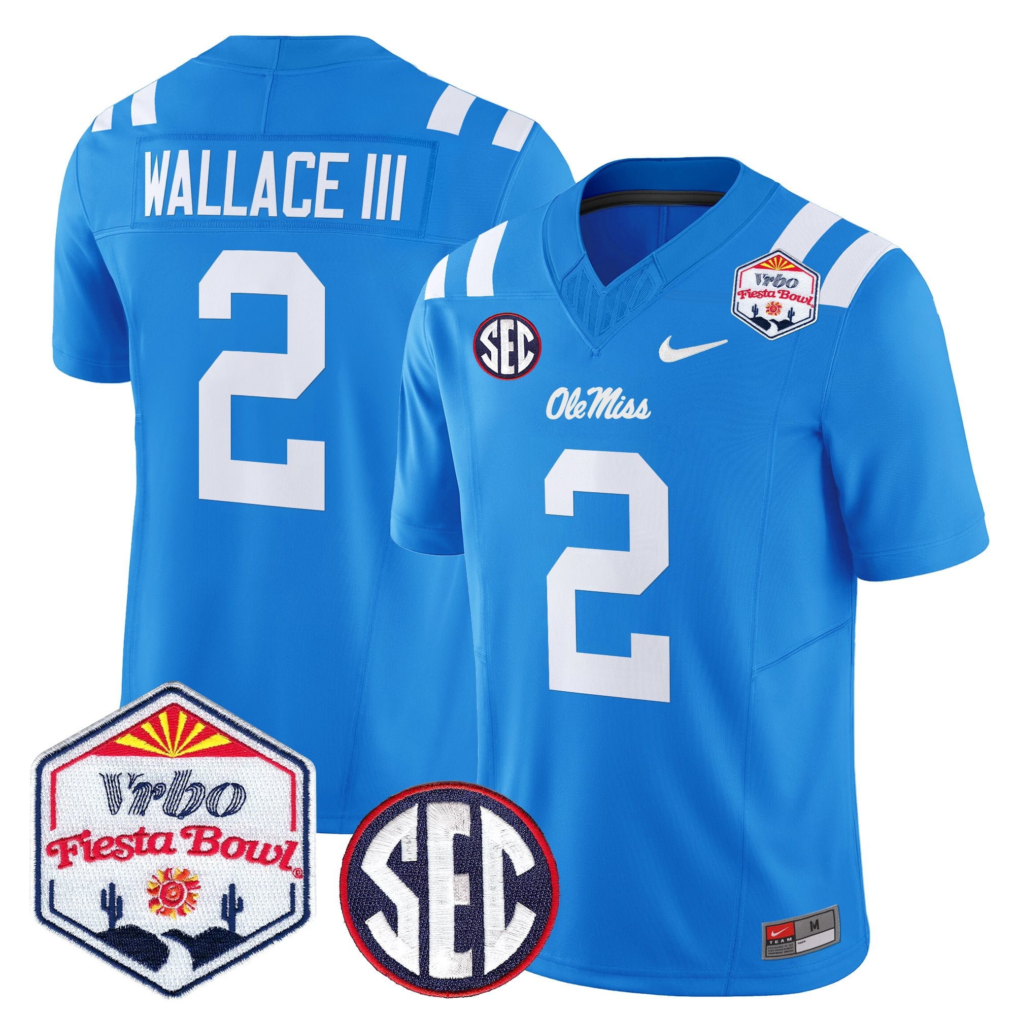 Men's Ole Miss Rebels 2026 The Fiesta Bowl Vapor Limited Jersey - All Stitched