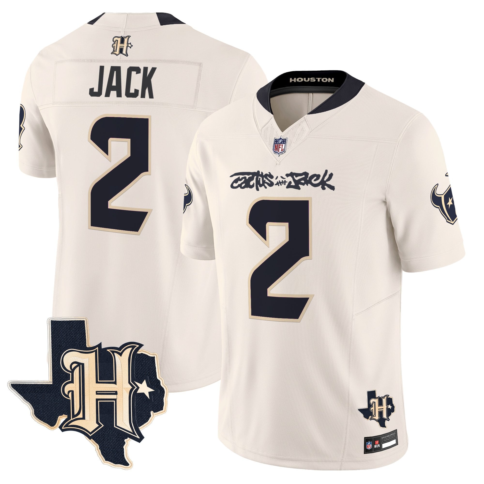 Men's Houston Texans x Cactus Jack Vapor Limited Jersey - All Stitched