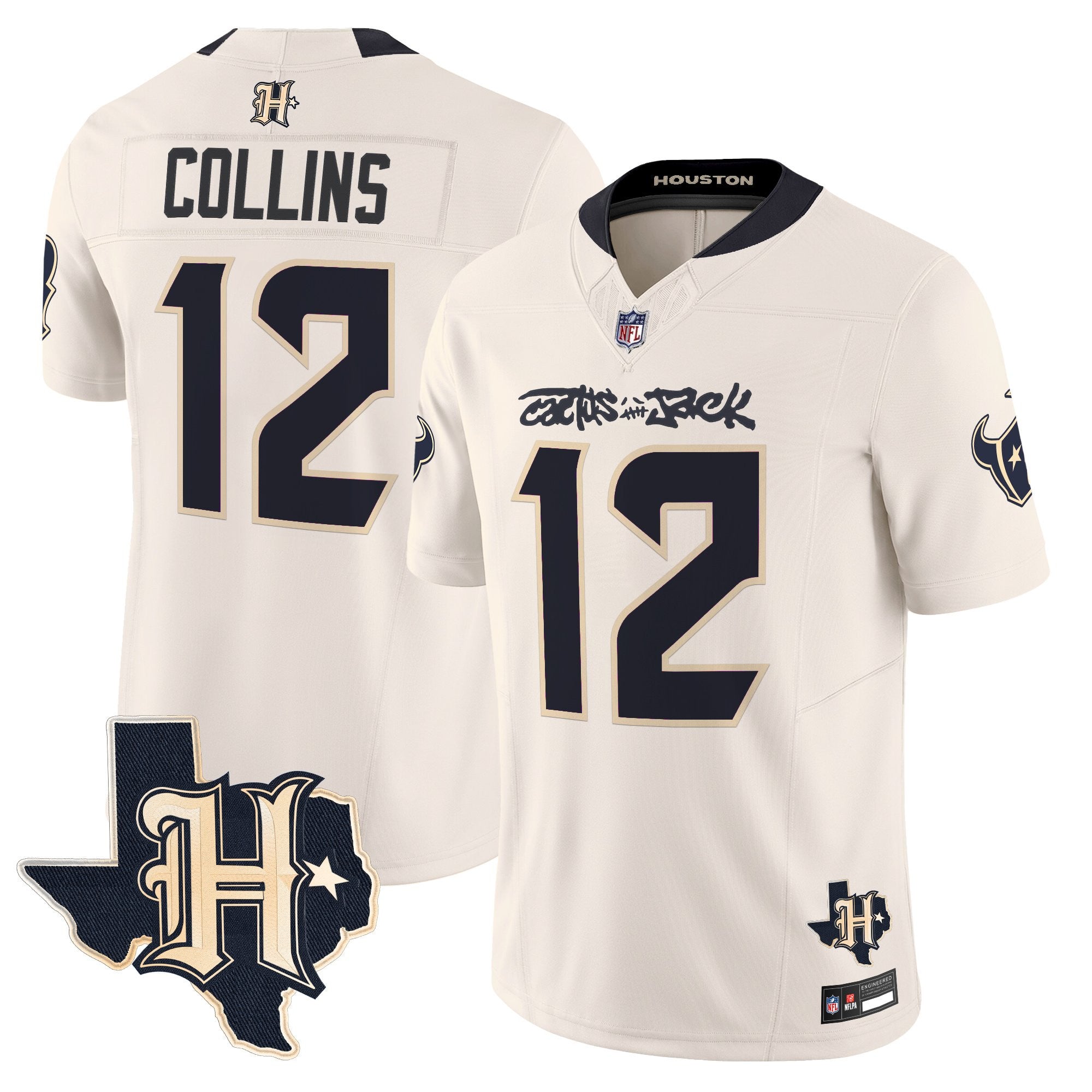 Men's Houston Texans x Cactus Jack Vapor Limited Jersey - All Stitched