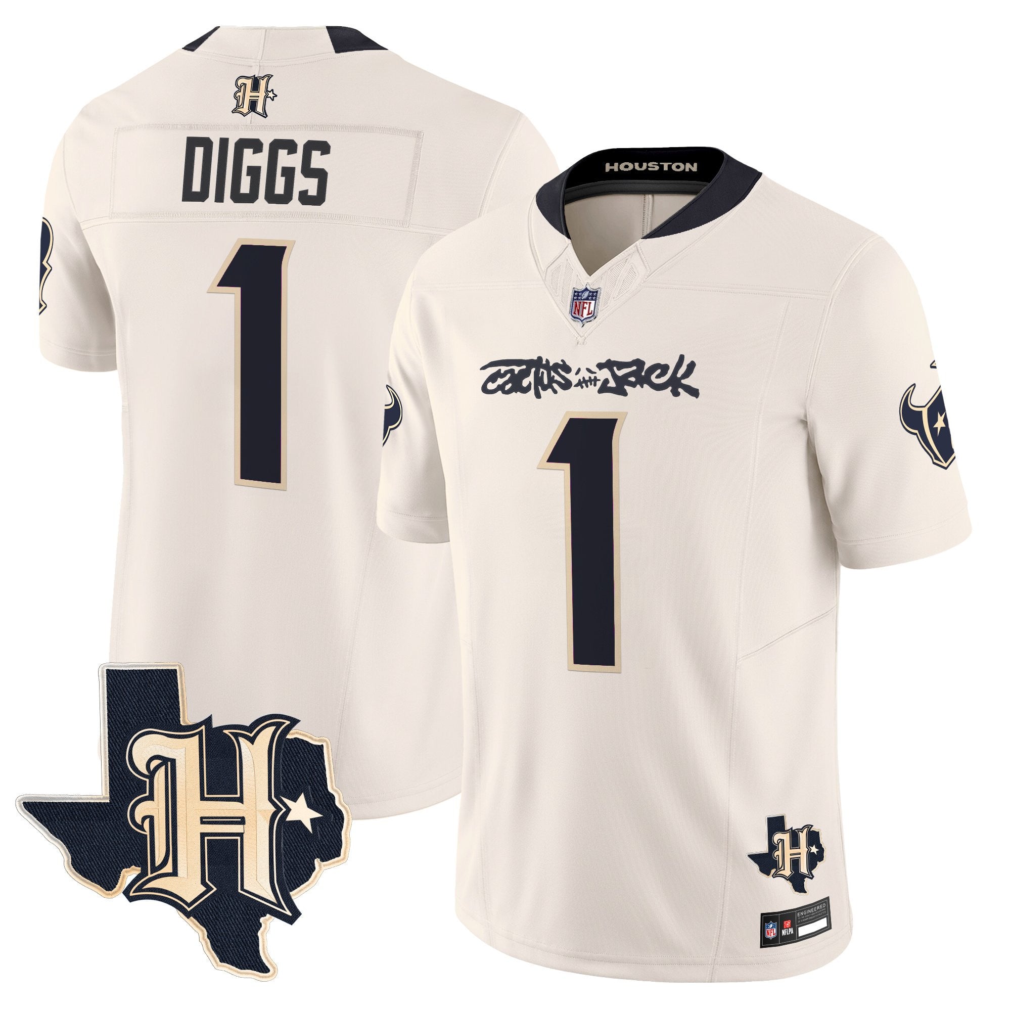Men's Houston Texans x Cactus Jack Vapor Limited Jersey - All Stitched