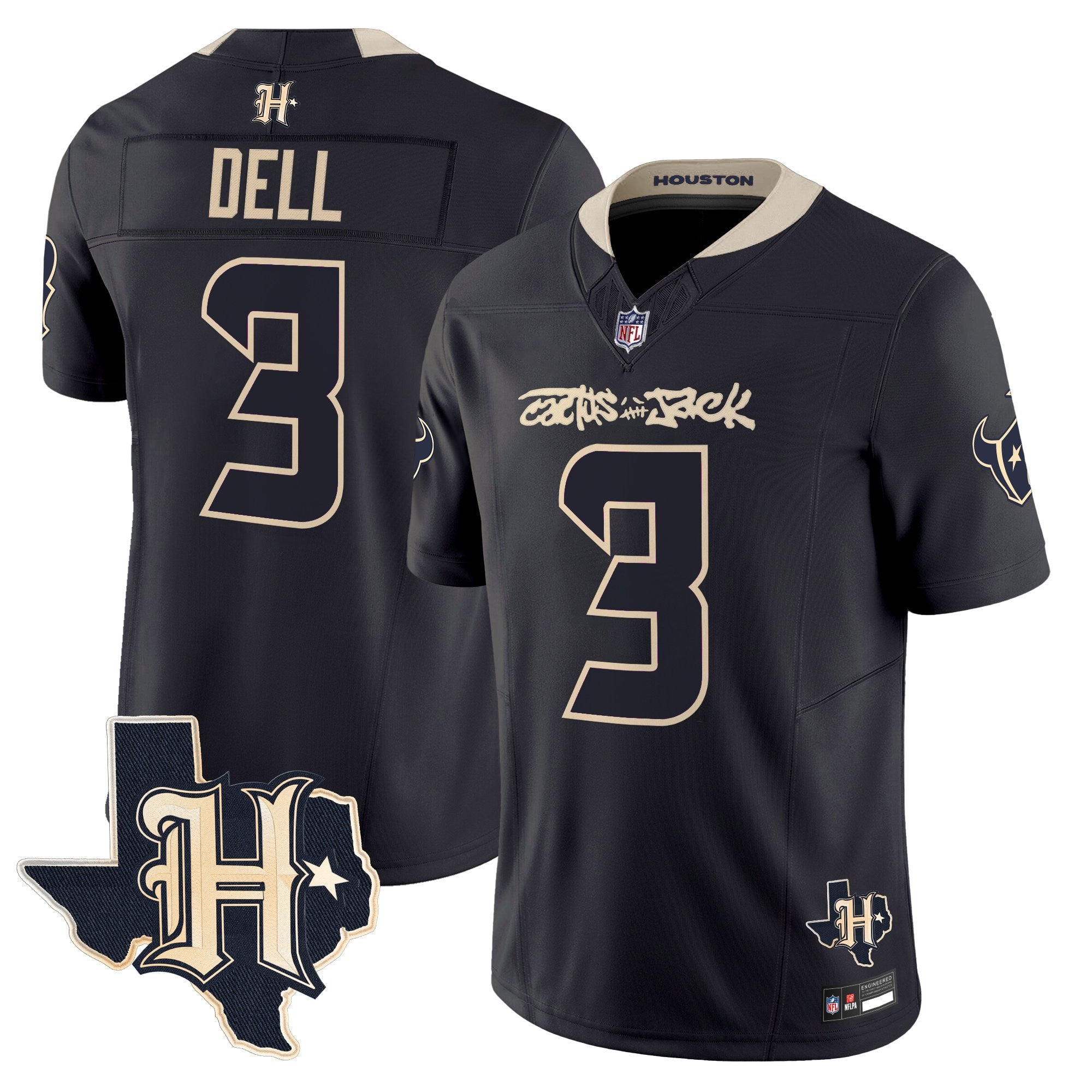 Men's Houston Texans x Cactus Jack Vapor Limited Jersey - All Stitched