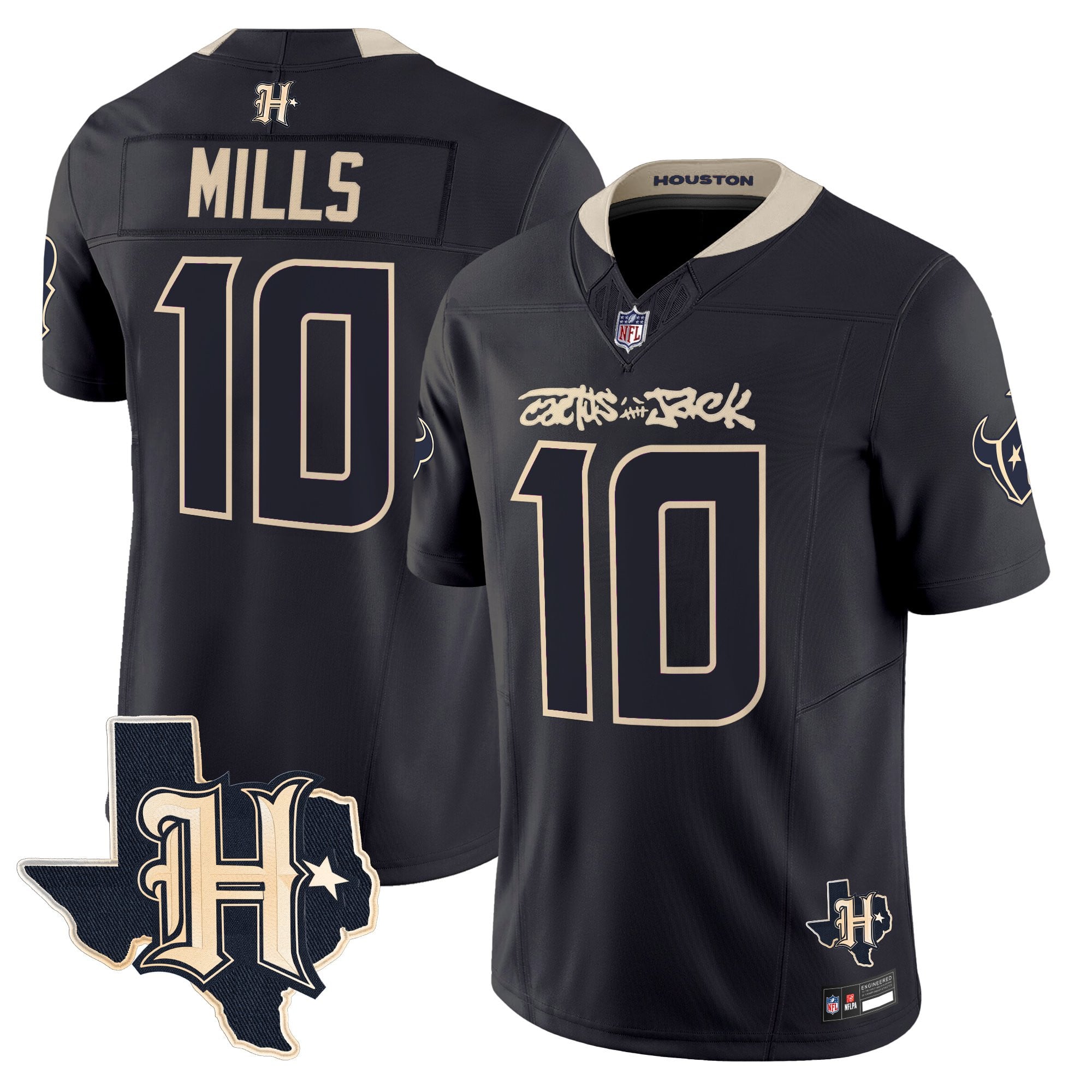 Men's Houston Texans x Cactus Jack Vapor Limited Jersey - All Stitched