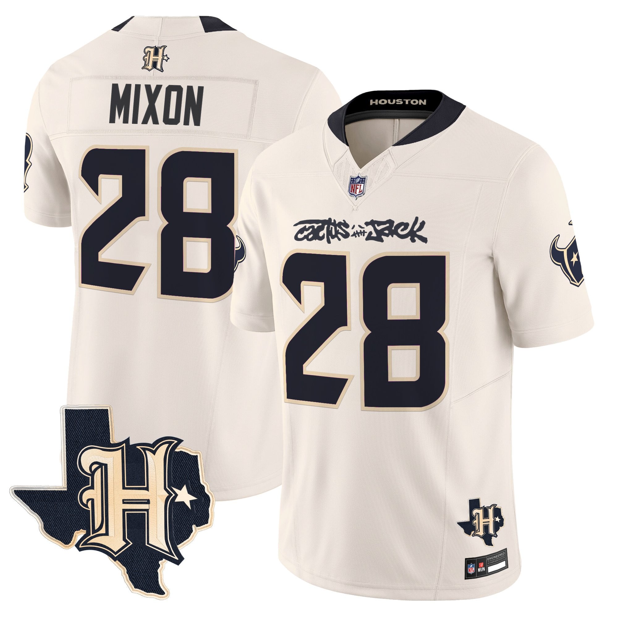 Men's Houston Texans x Cactus Jack Vapor Limited Jersey - All Stitched