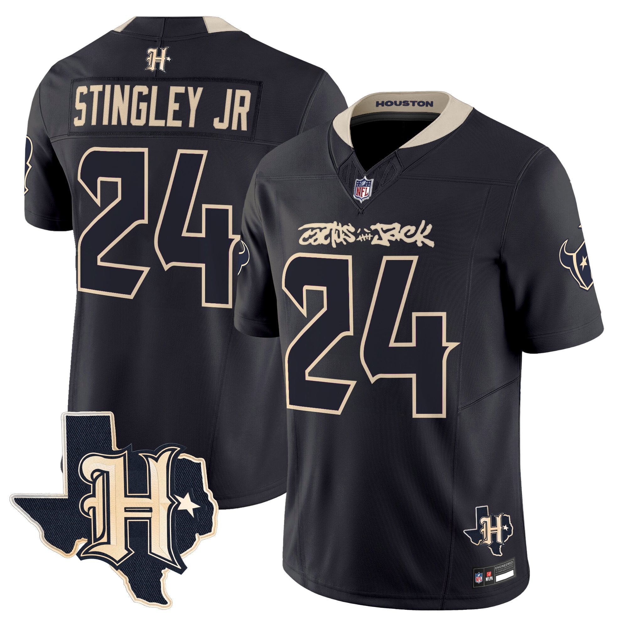 Men's Houston Texans x Cactus Jack Vapor Limited Jersey - All Stitched