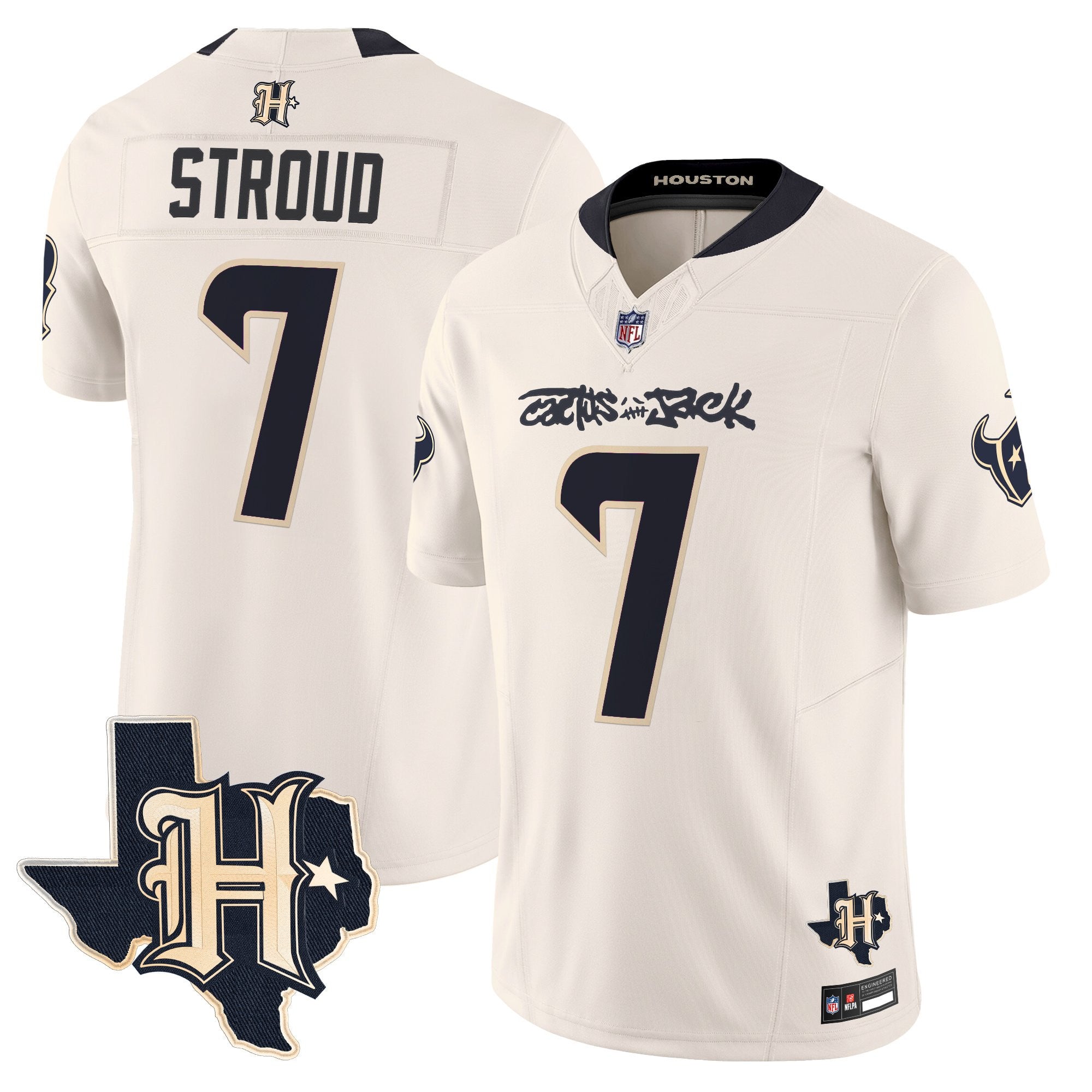 Men's Houston Texans x Cactus Jack Vapor Limited Jersey - All Stitched