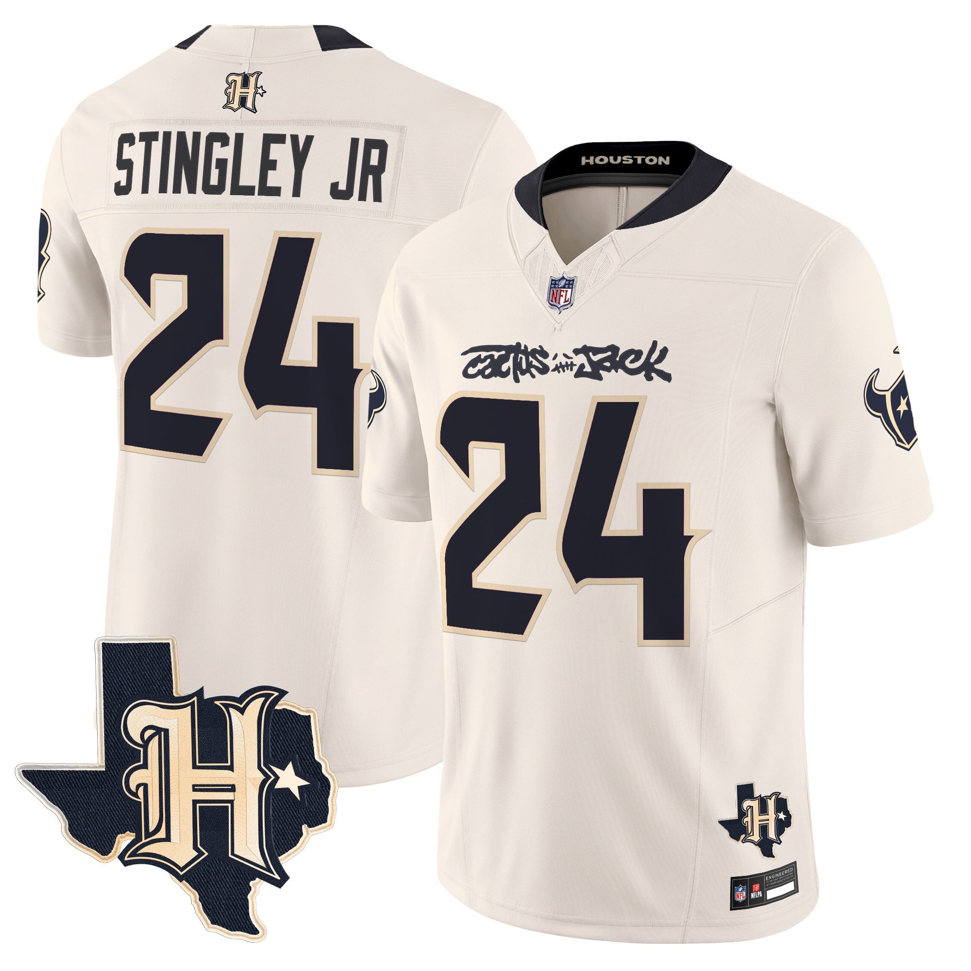 Men's Houston Texans x Cactus Jack Vapor Limited Jersey - All Stitched